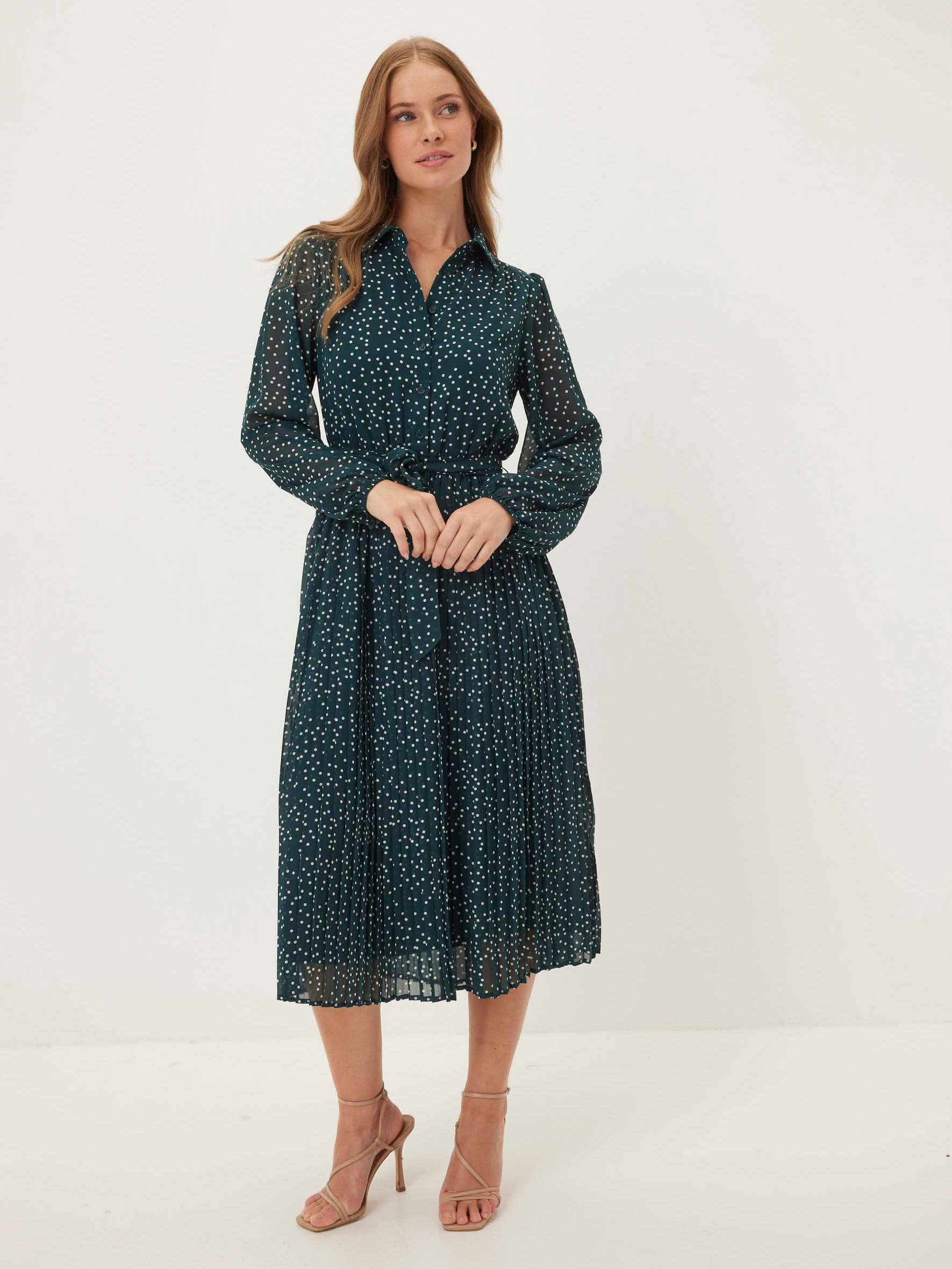 Katrina Midi Pleated Dress