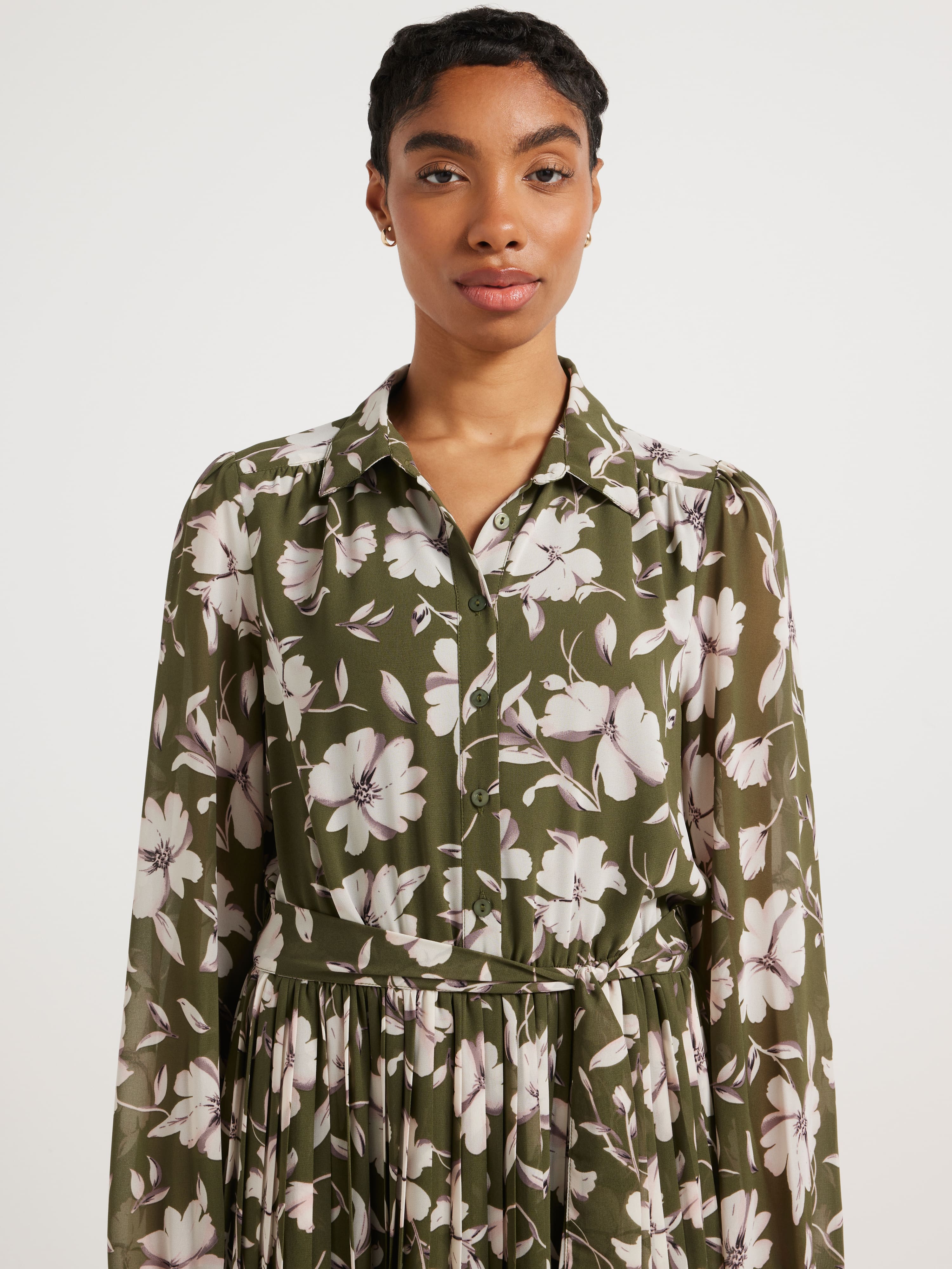 Katrina Midi Pleated Dress