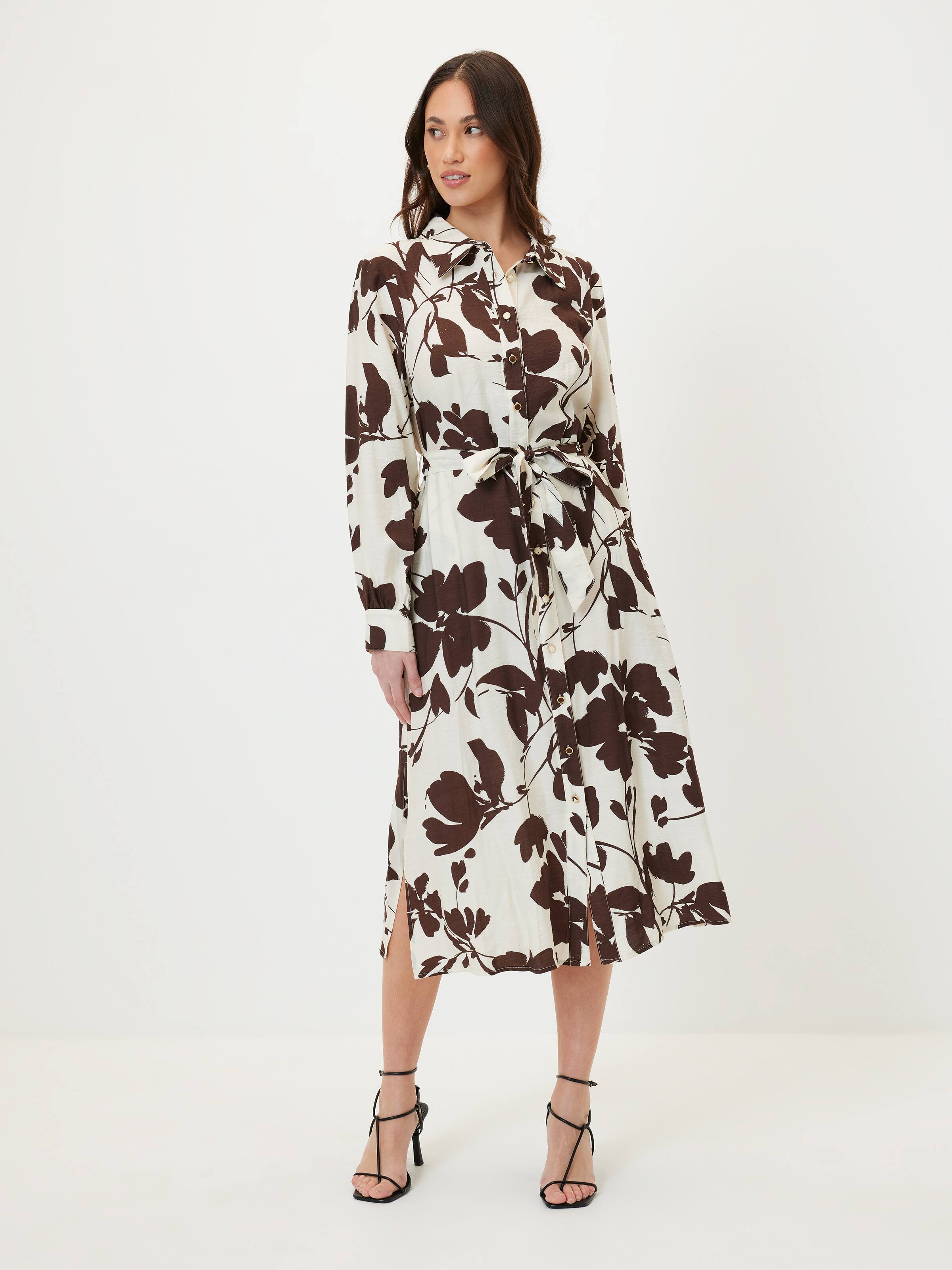 Tara Twill Midi Shirt Dress