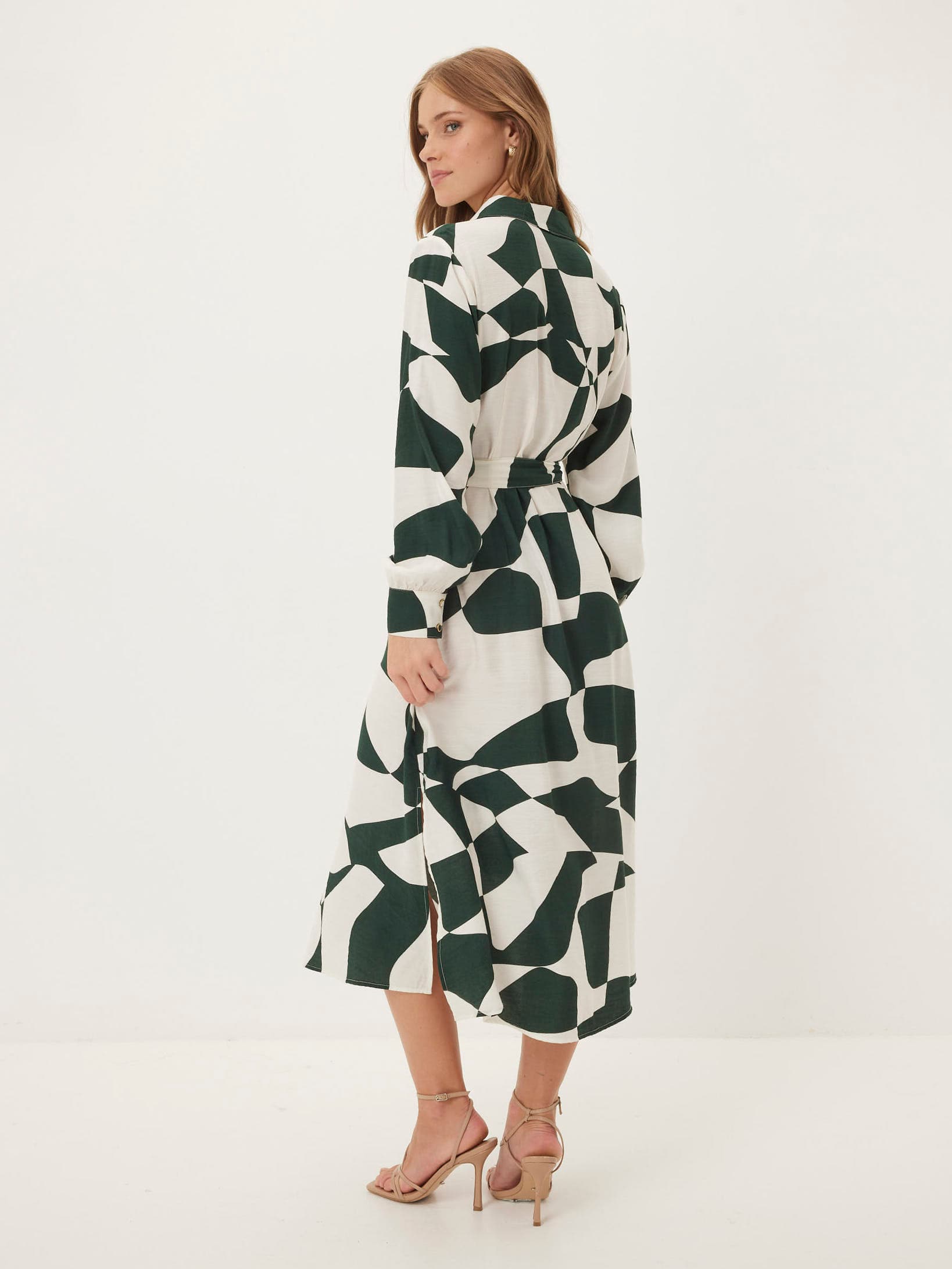Tara Twill Midi Shirt Dress
