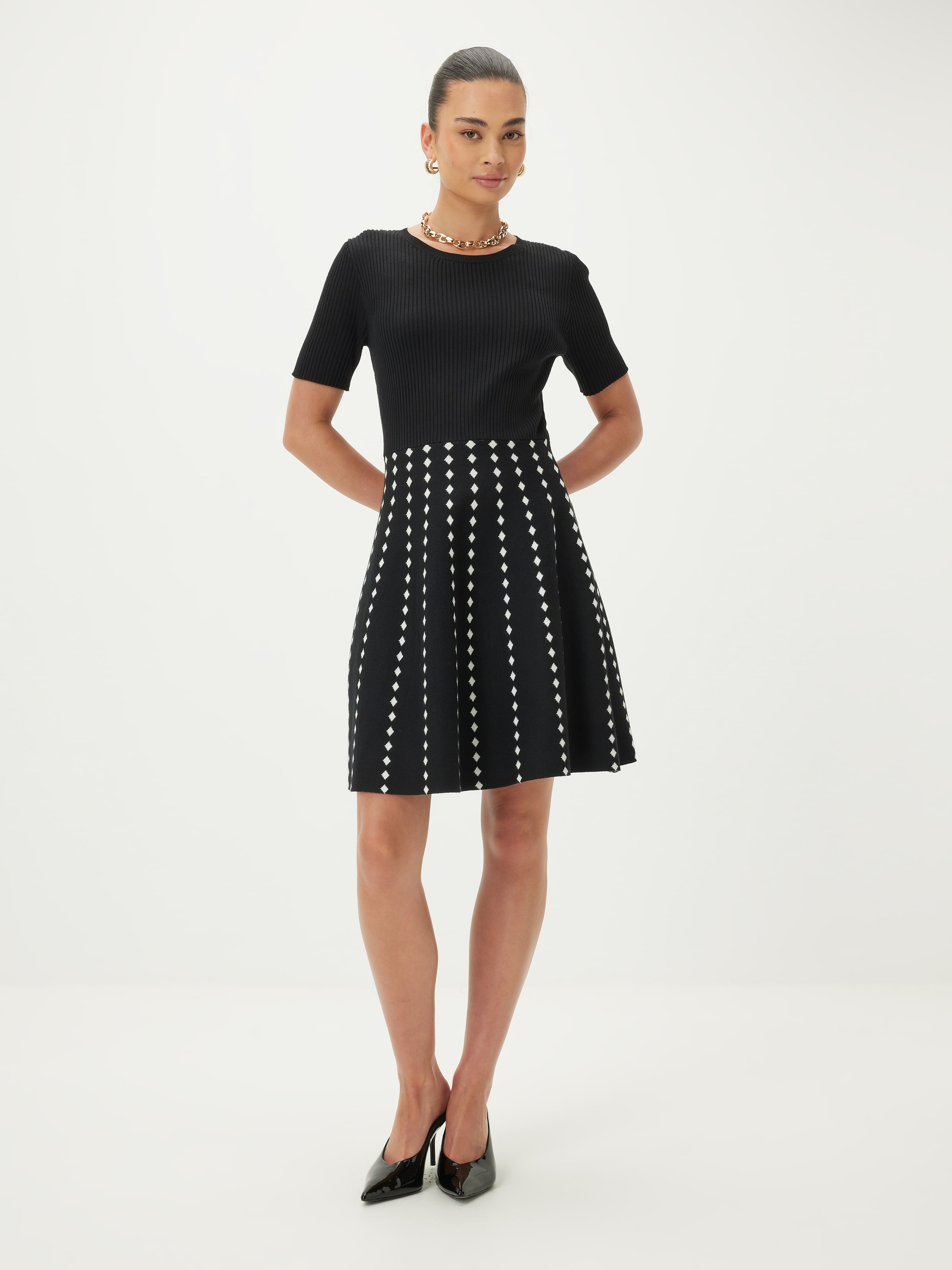 Jules Check Knit Dress