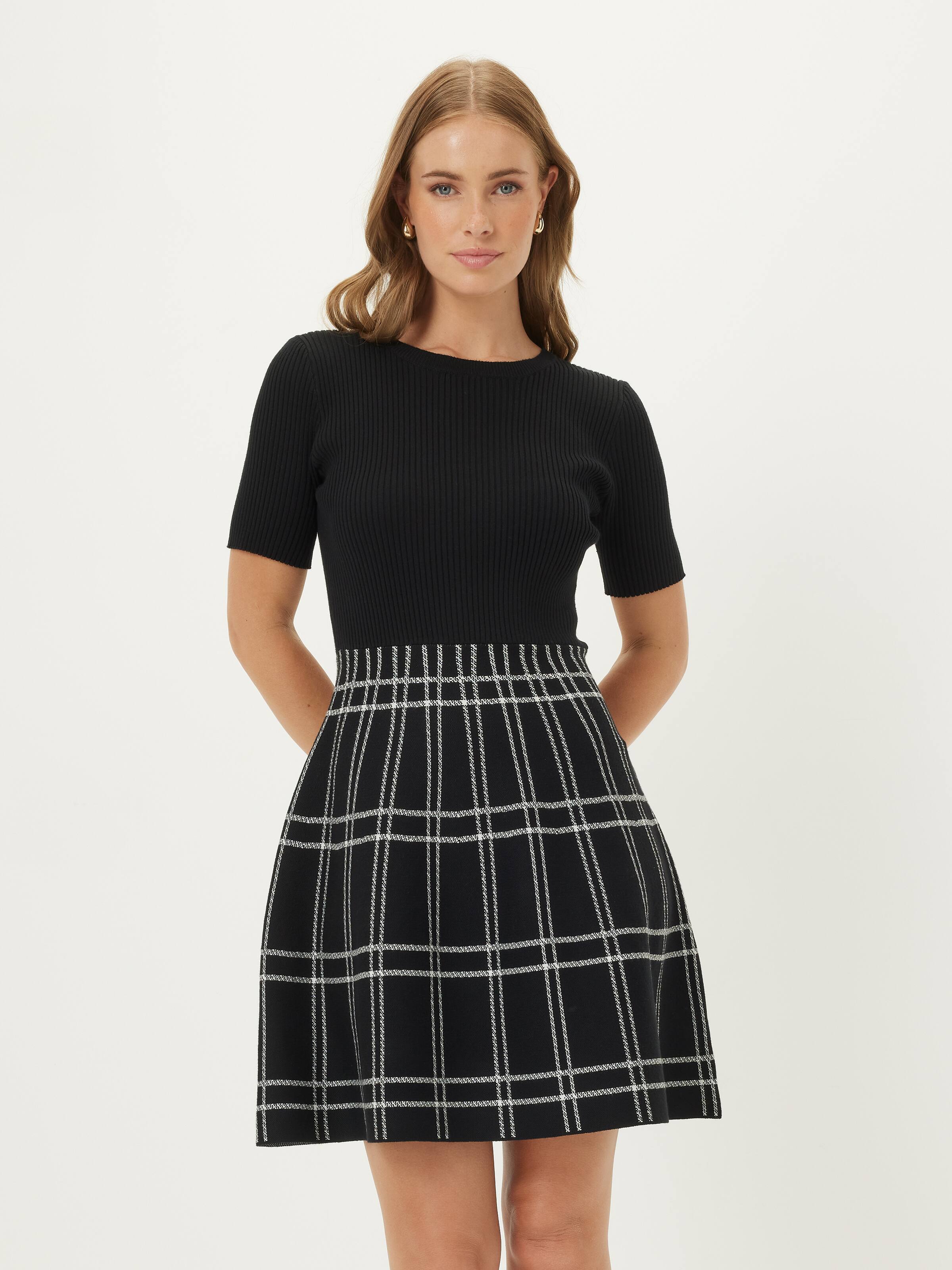 Jules Check Knit Dress