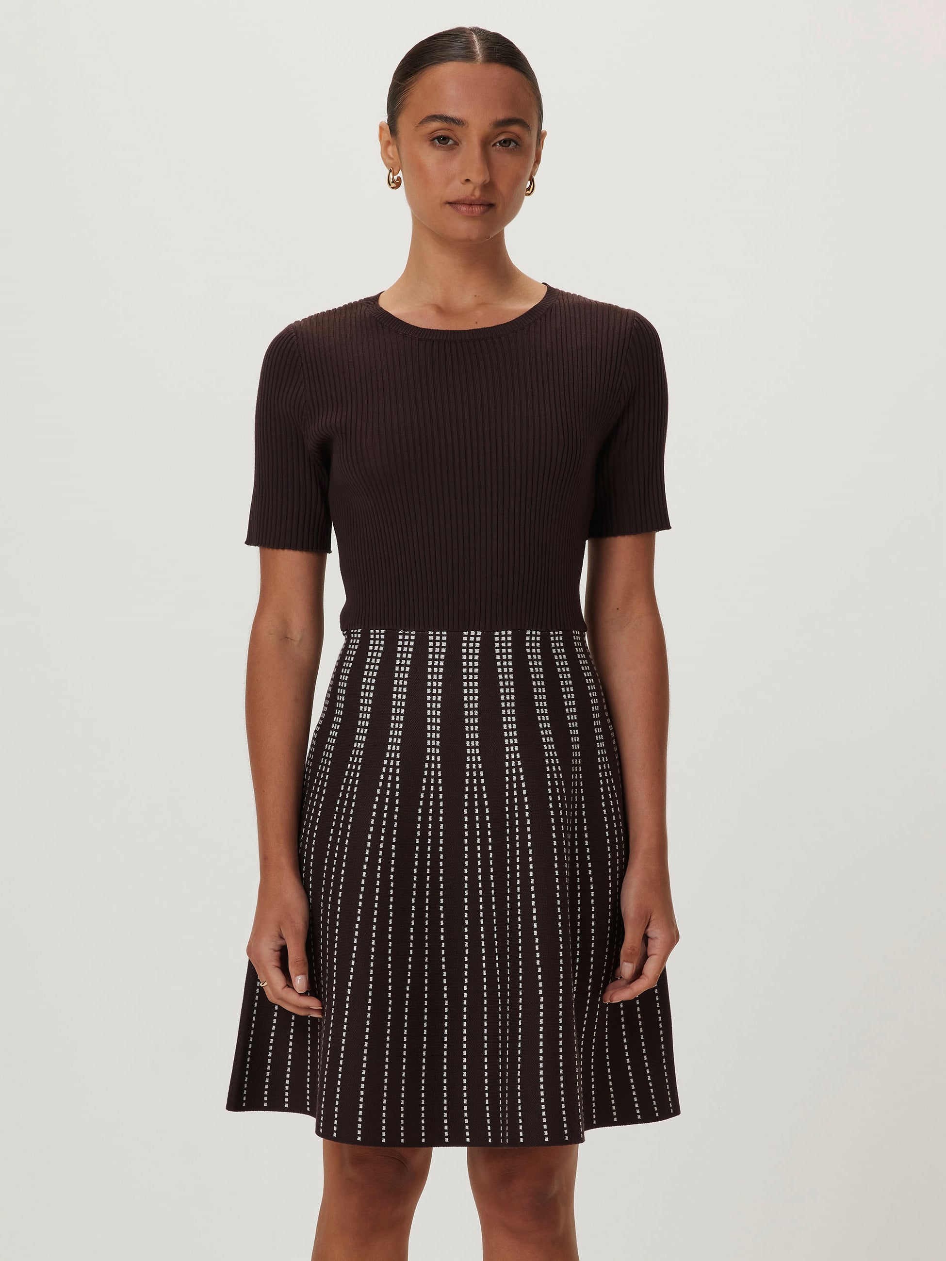 Jules Check Knit Dress