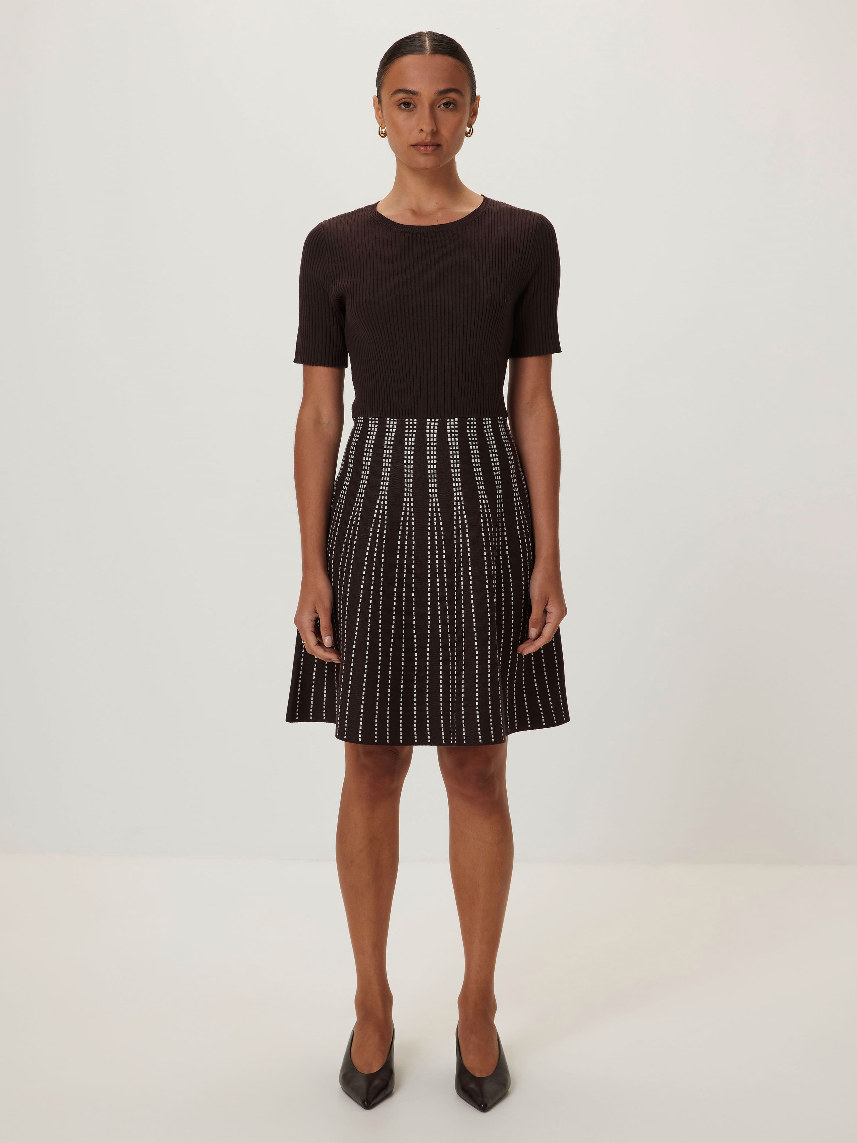 Jules Check Knit Dress