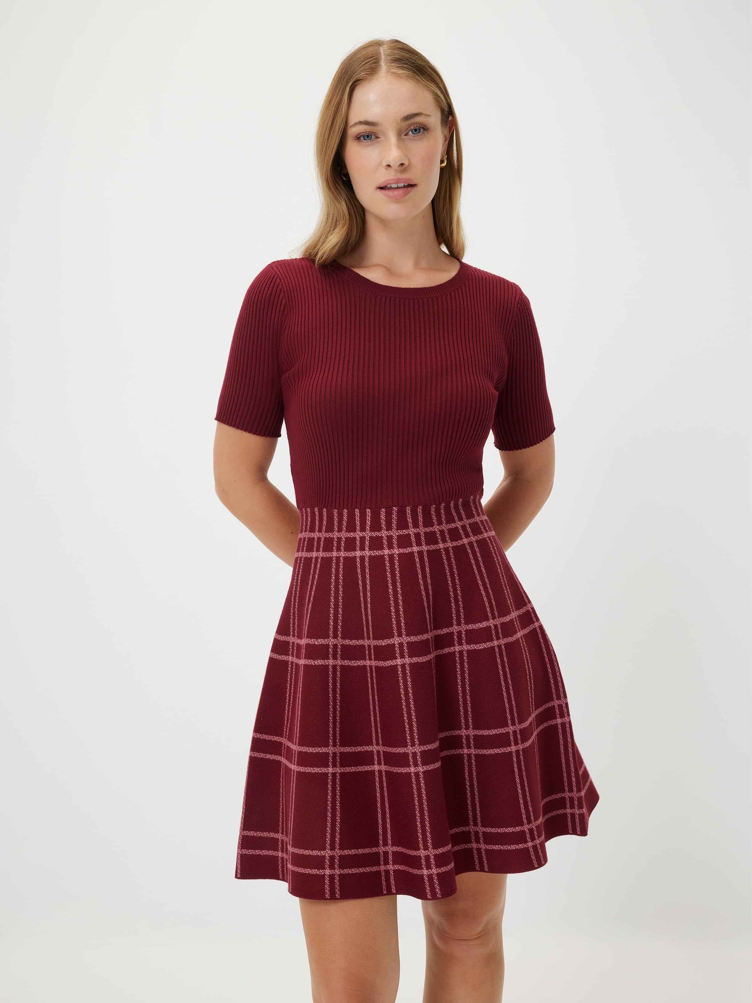 Jules Check Knit Dress