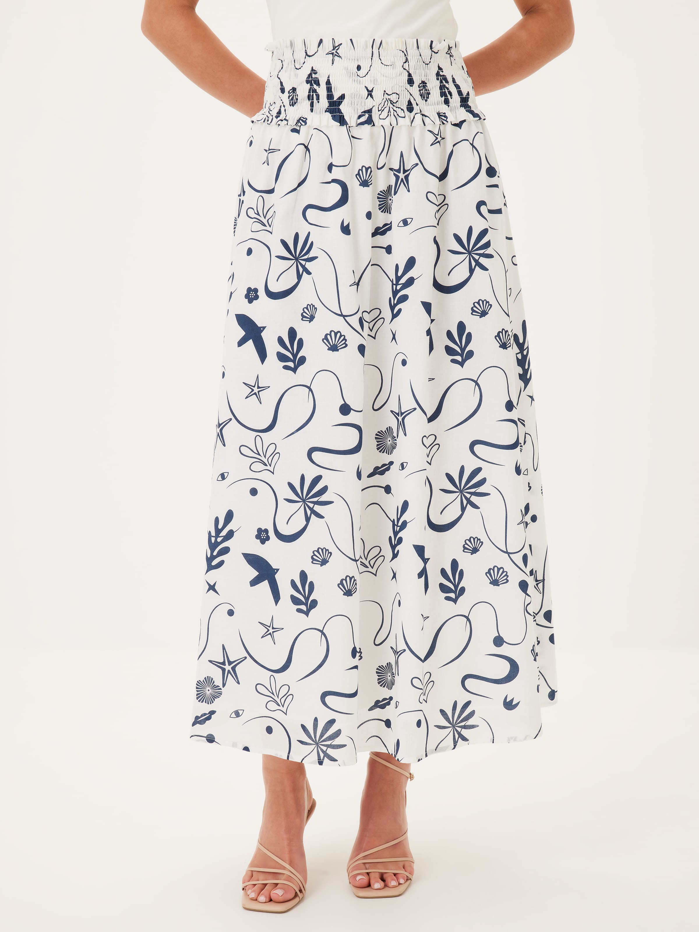 Sophie Shirred Waist Skirt