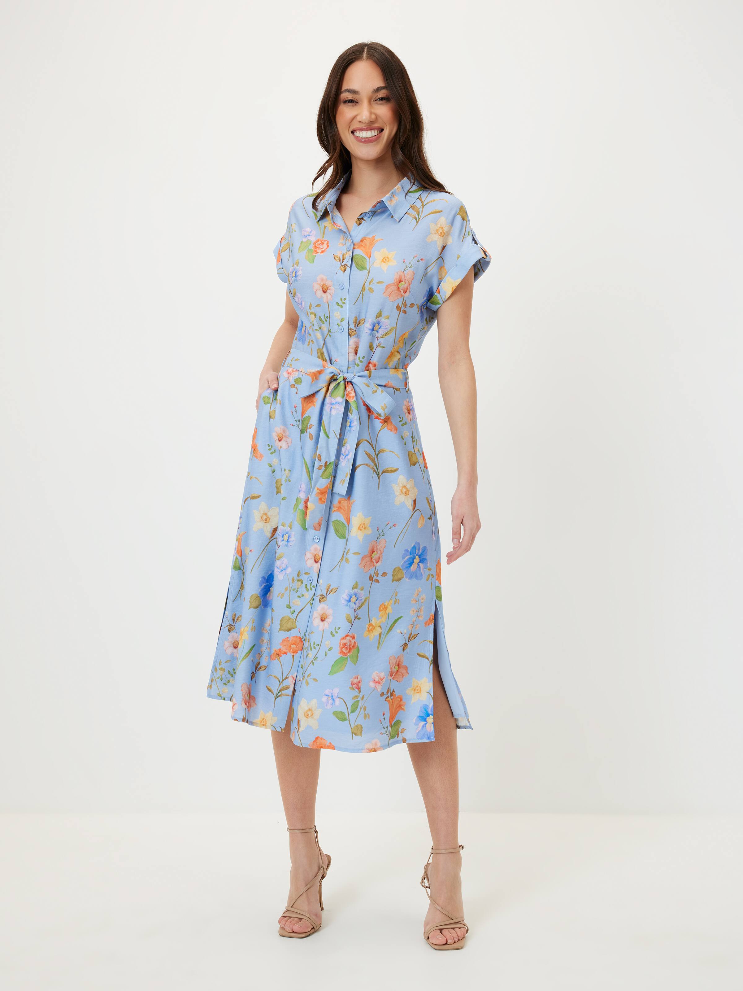 Michelle Drop Shoulder Midi Dress