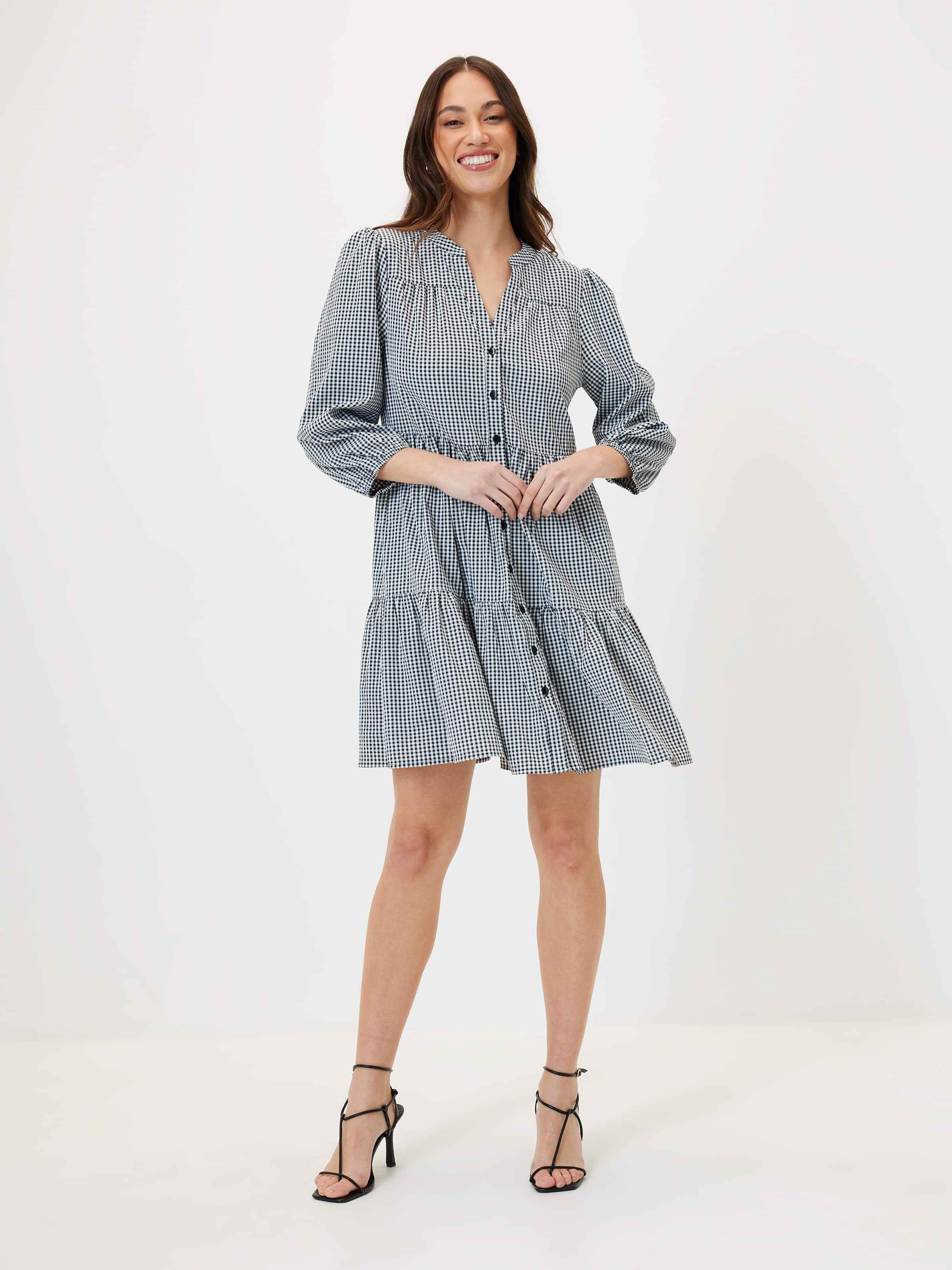 Ellie Tiered Shirt Dress