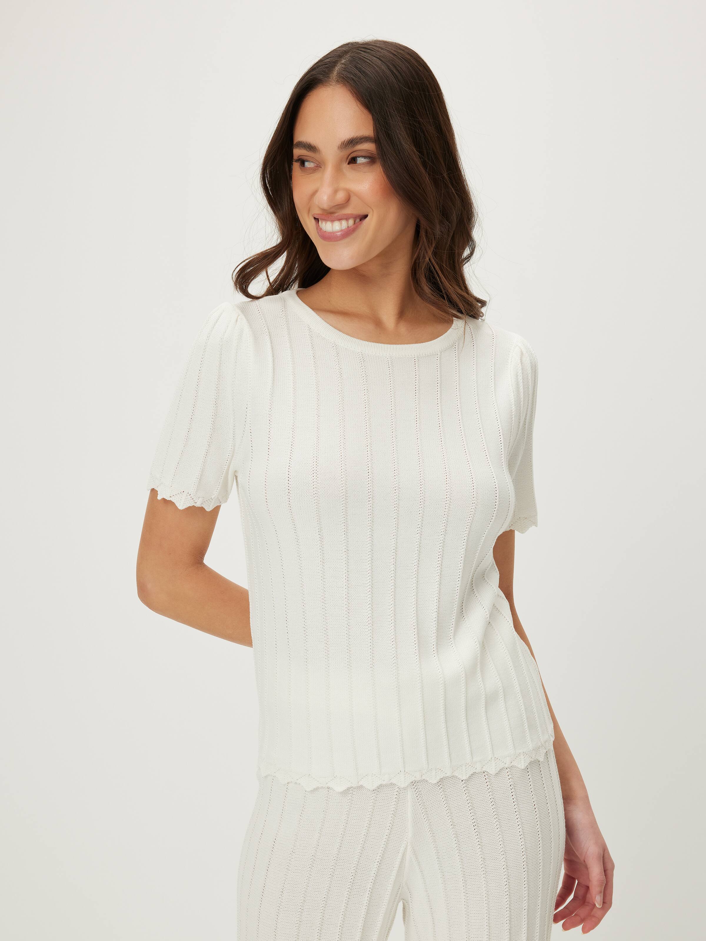 Genevieve Crochet Tee