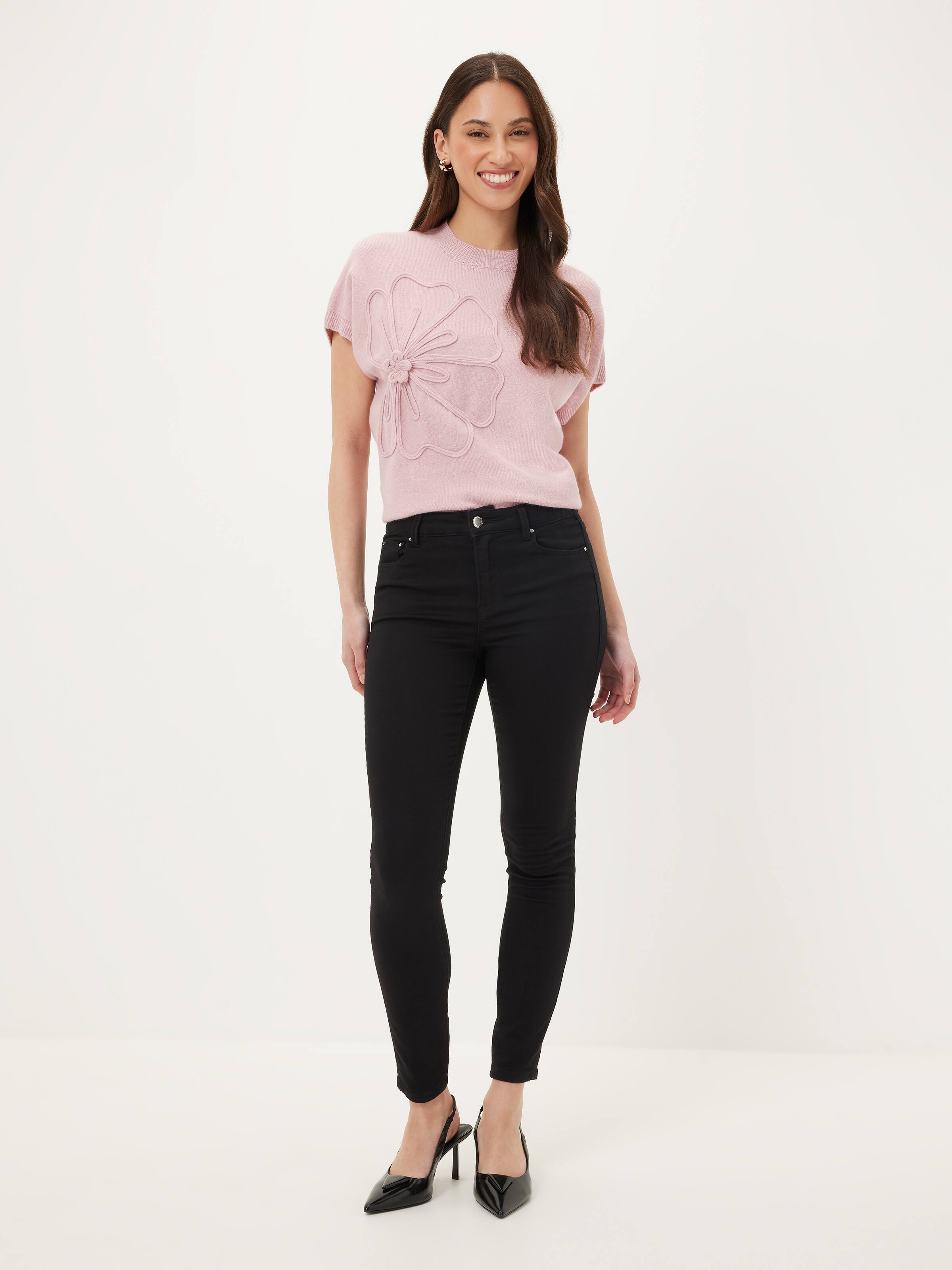 Fifi Floral Short Sleeve Jumper