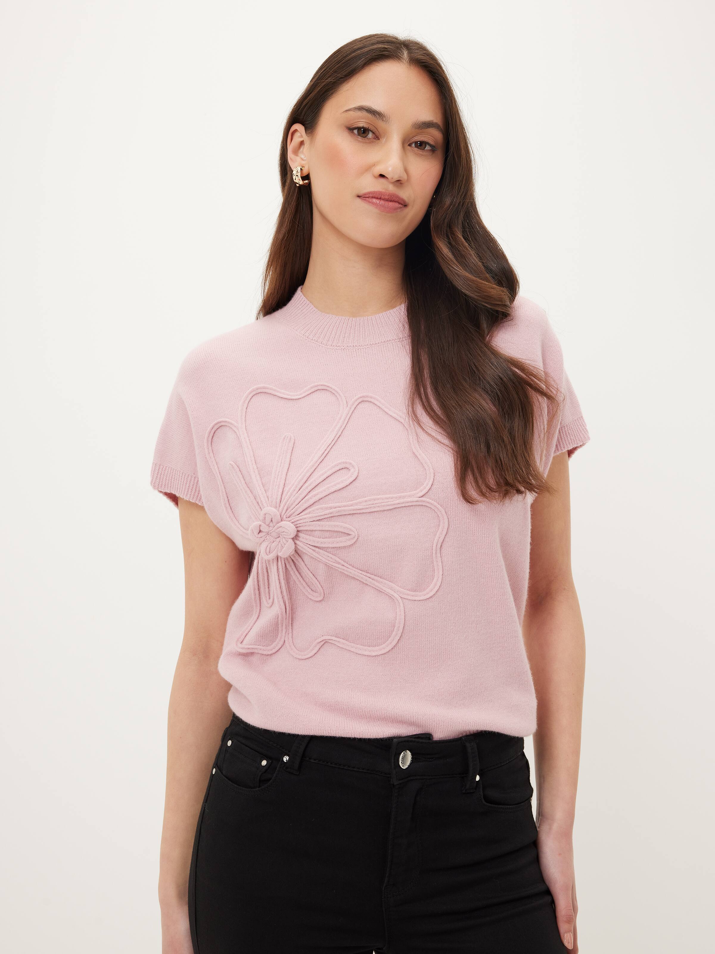 Fifi Floral Short Sleeve Jumper