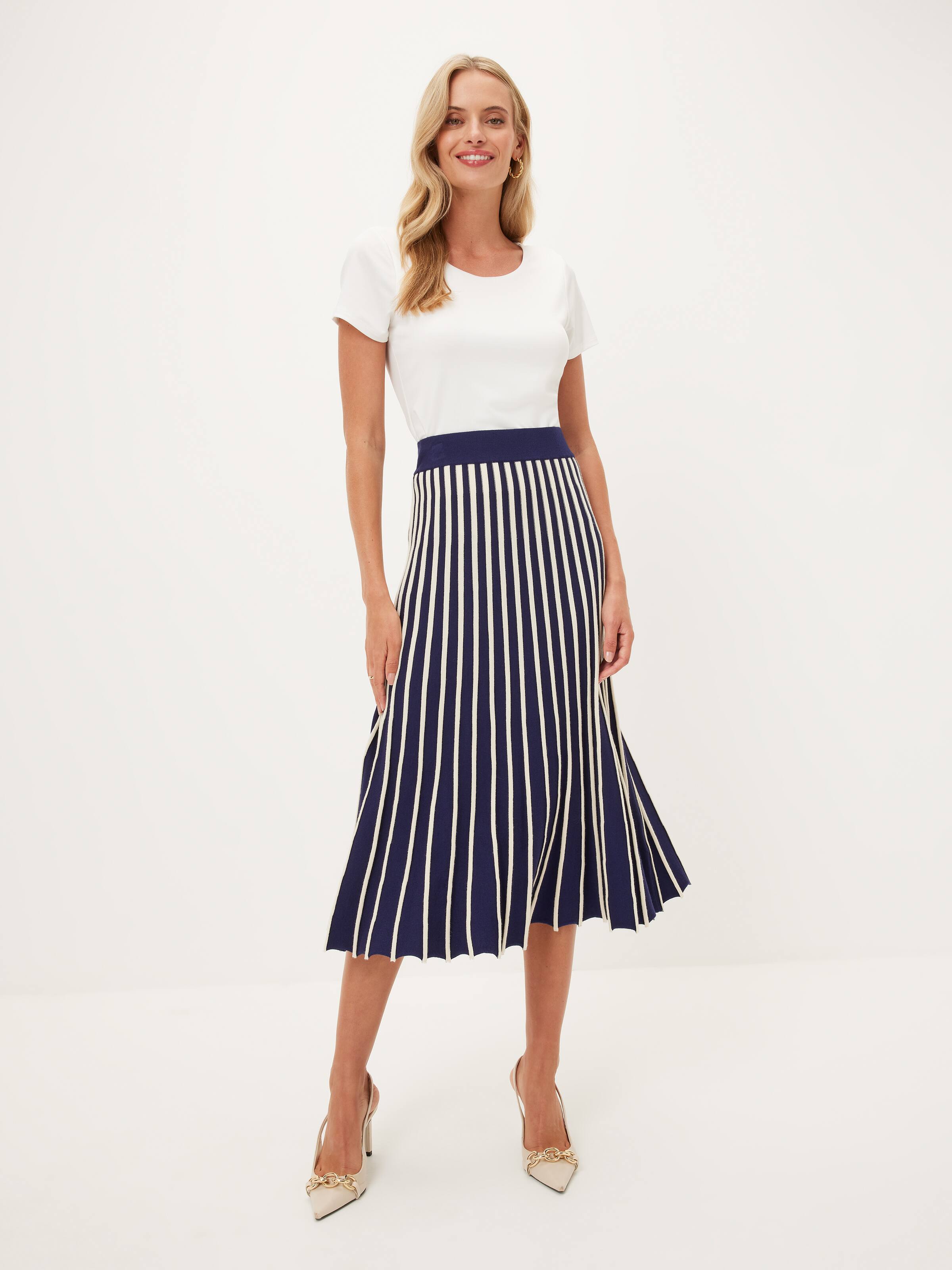 Savanna Stripe Knit Skirt