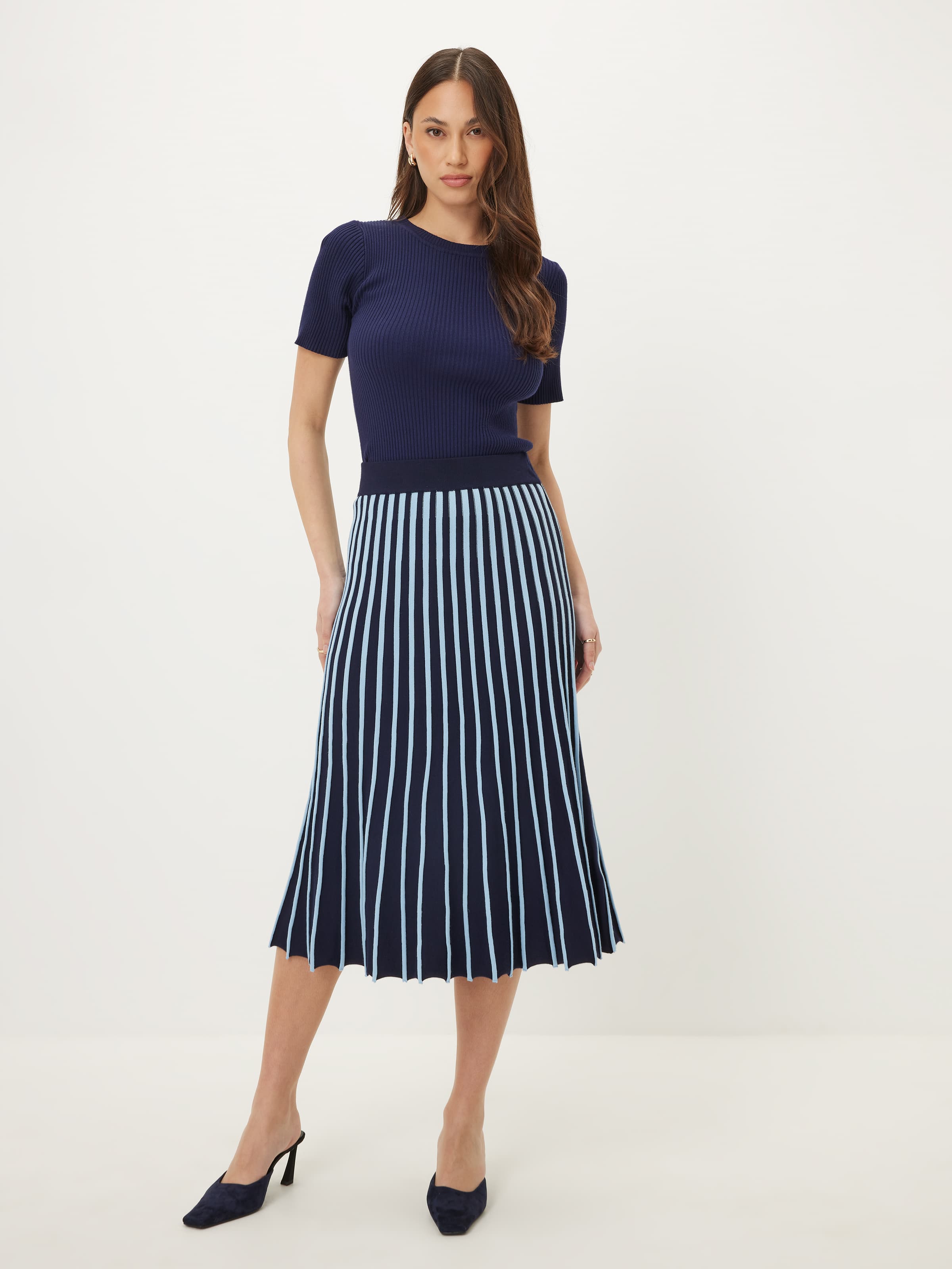Savanna Stripe Knit Skirt