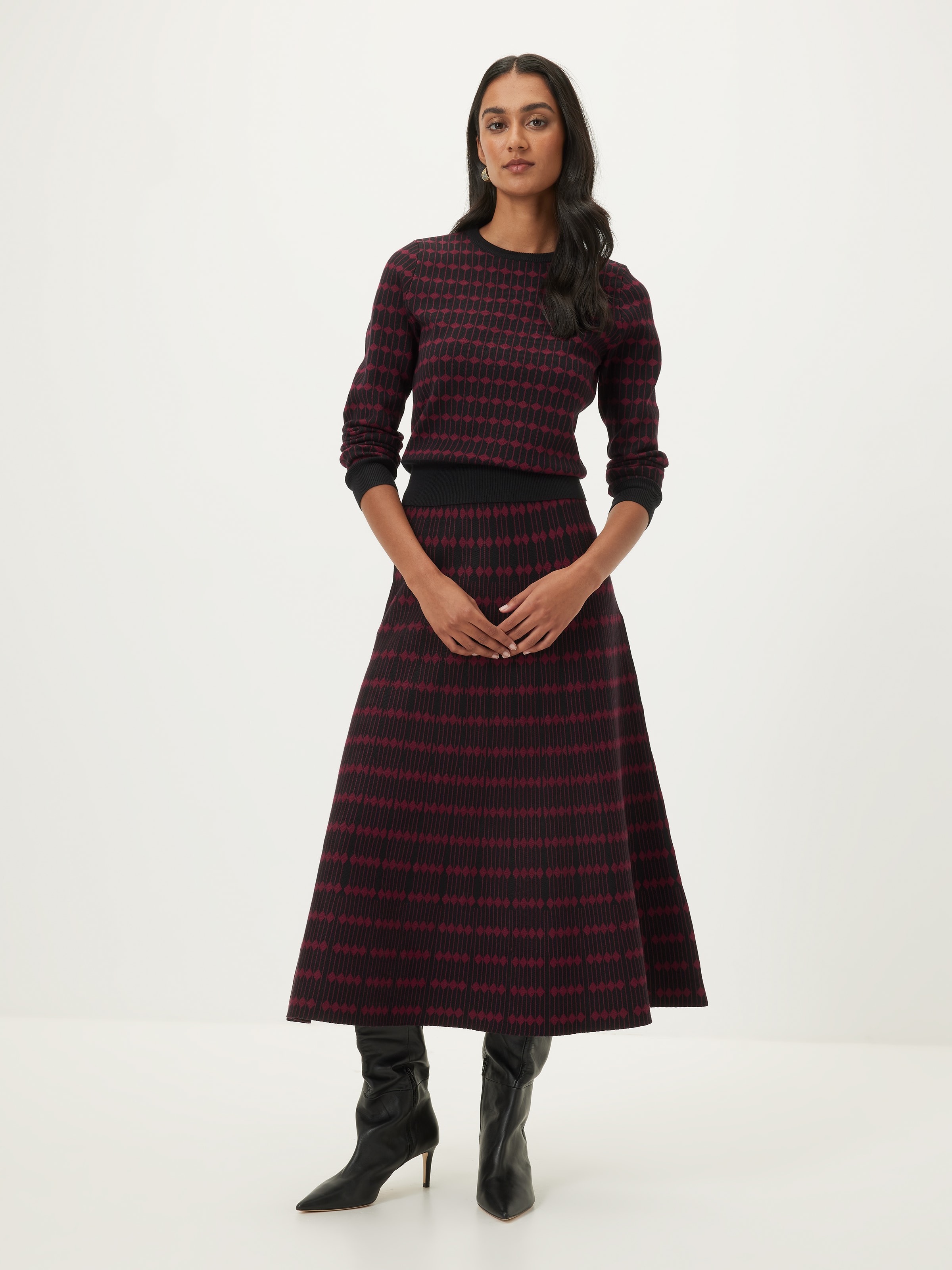 Chelsea Geo Knit Skirt