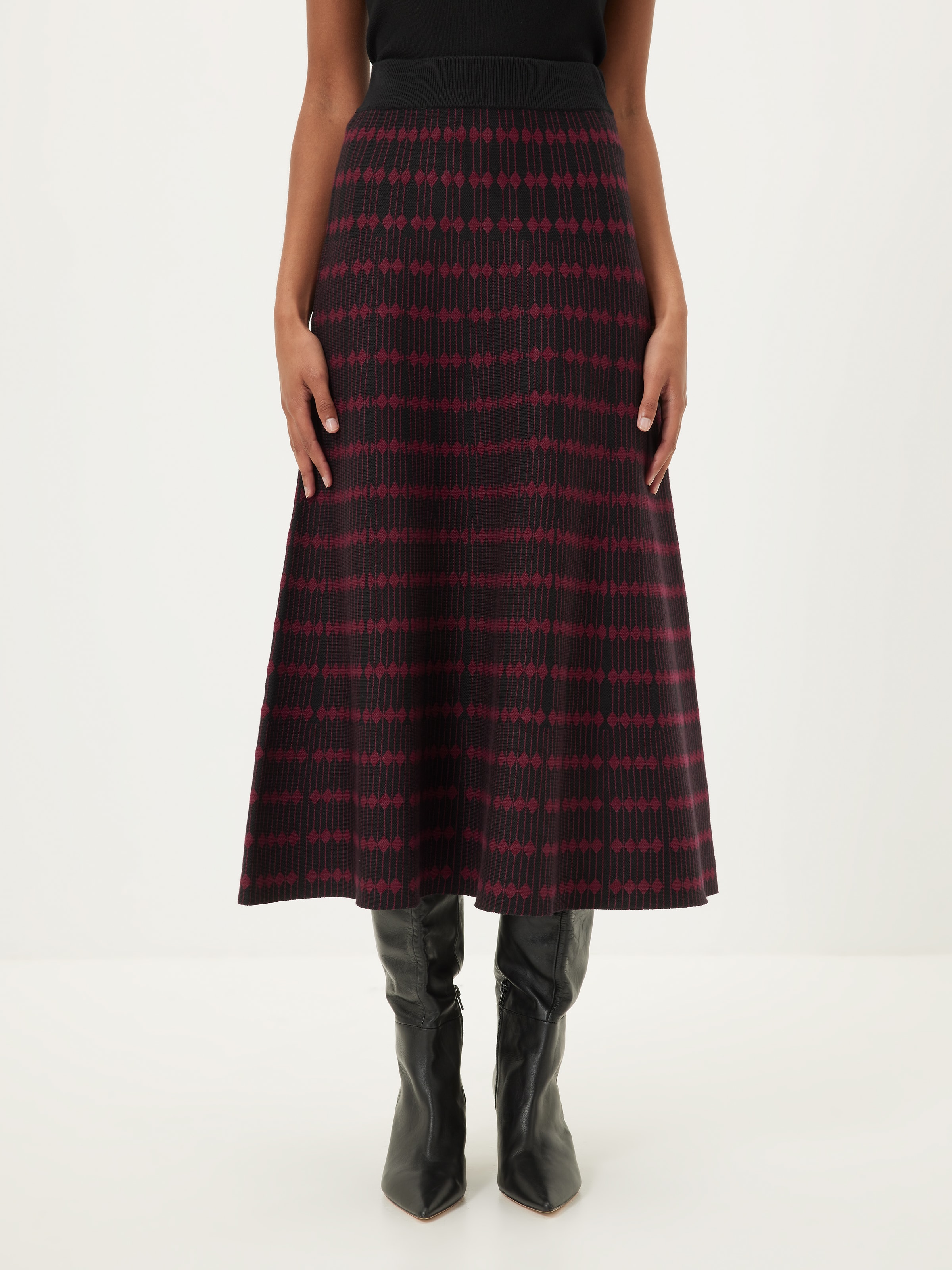 Chelsea Geo Knit Skirt