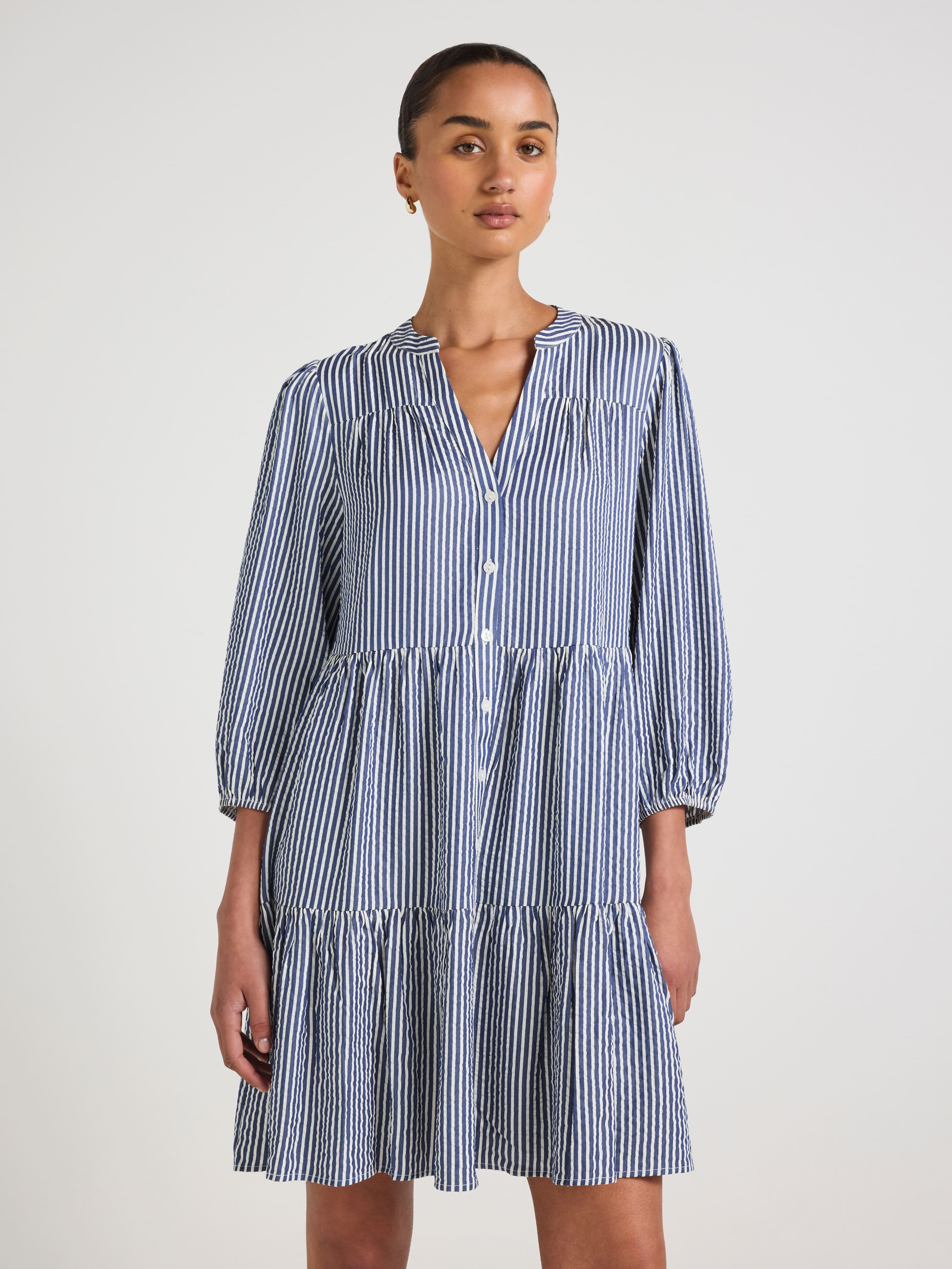 Ellie Tiered Shirt Dress