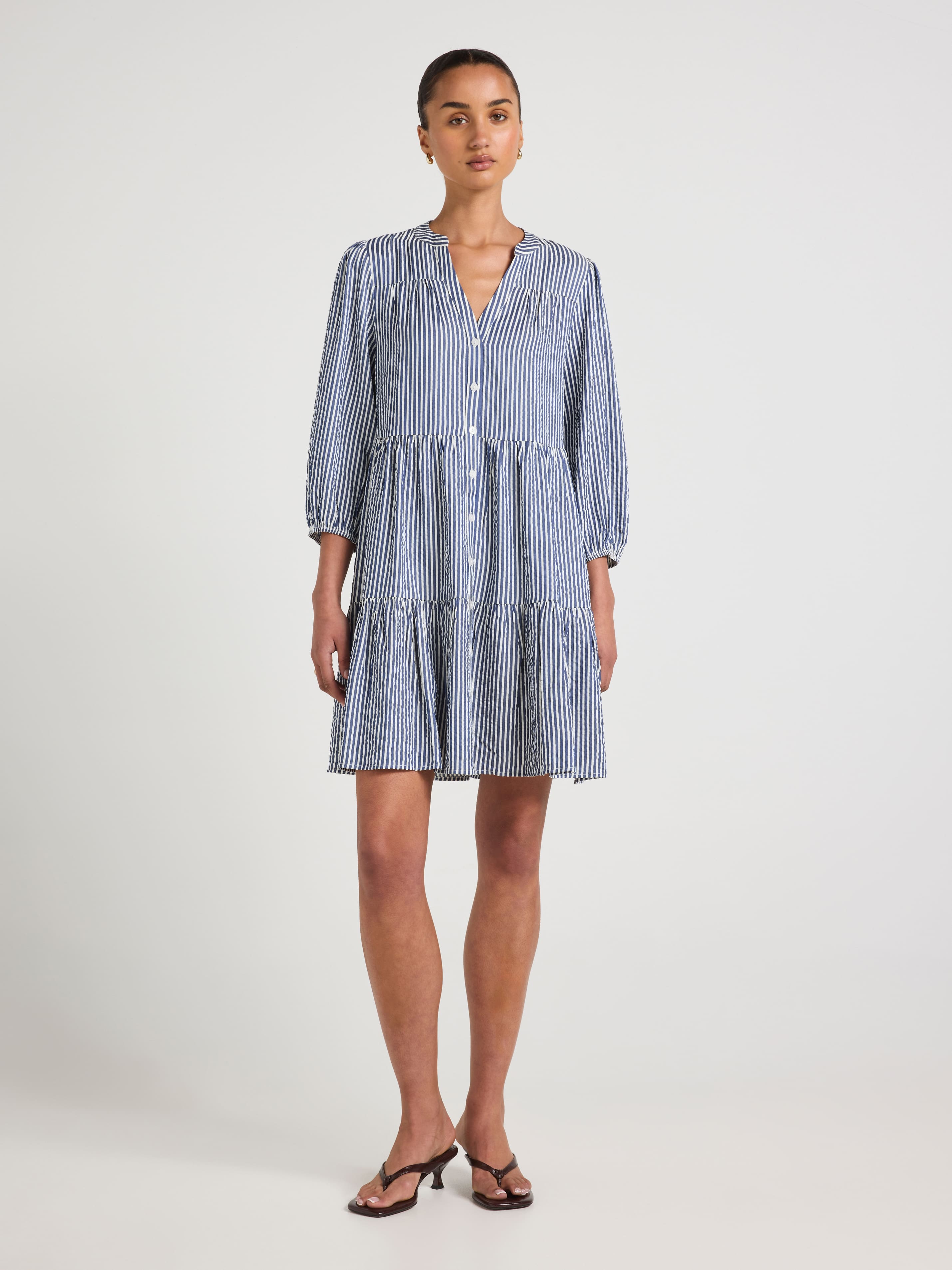 Ellie Tiered Shirt Dress