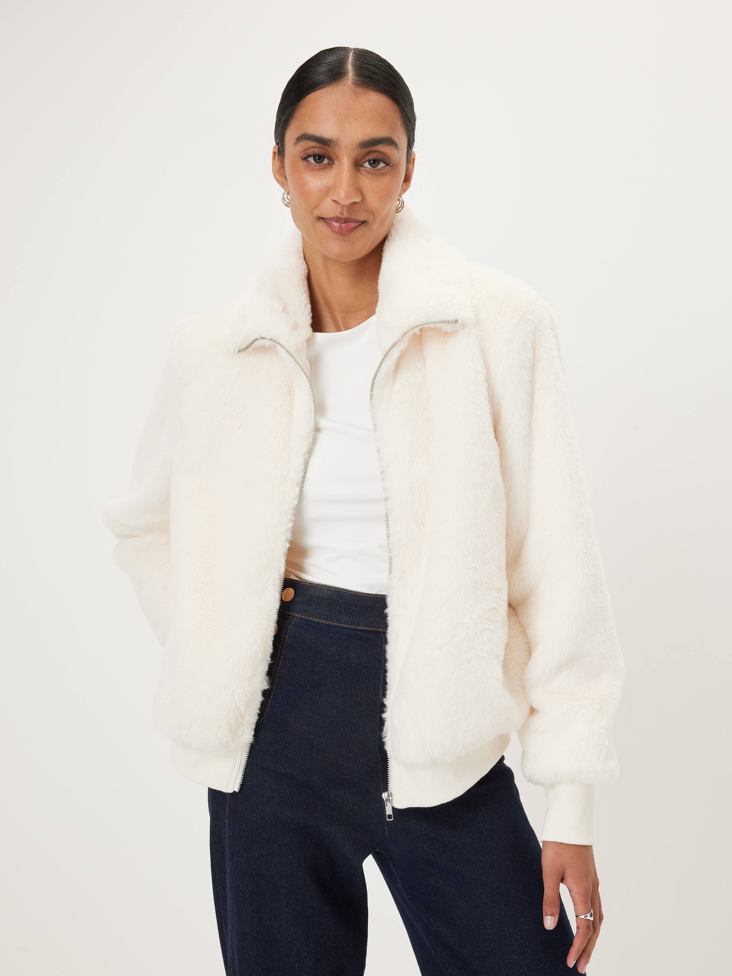 Faux Fur Bomber Jacket