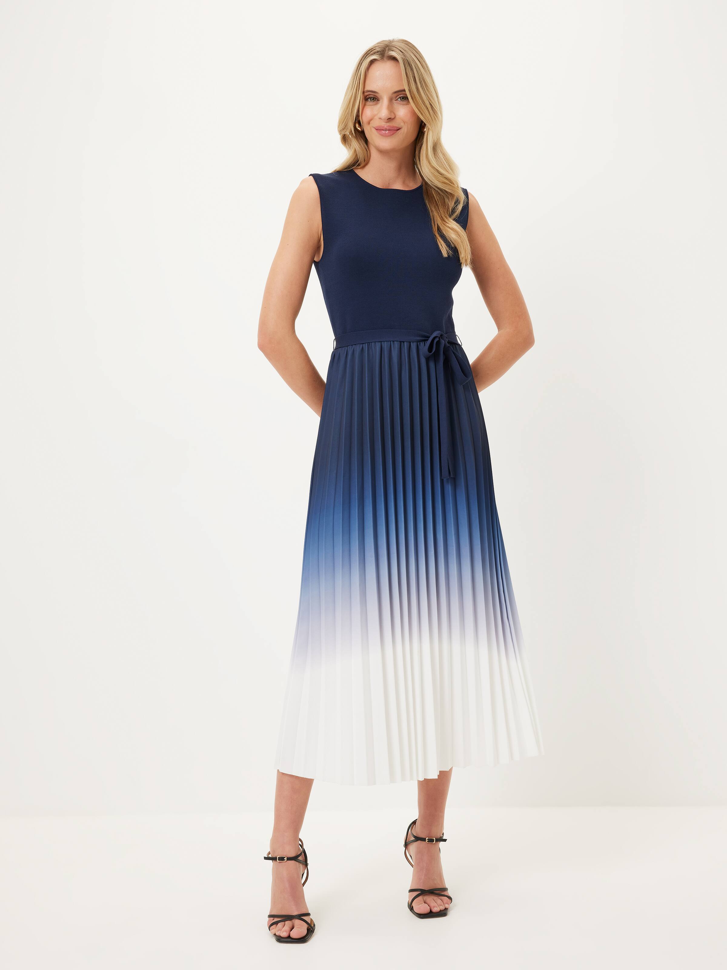 Olivia Ombre Knit Woven Dress