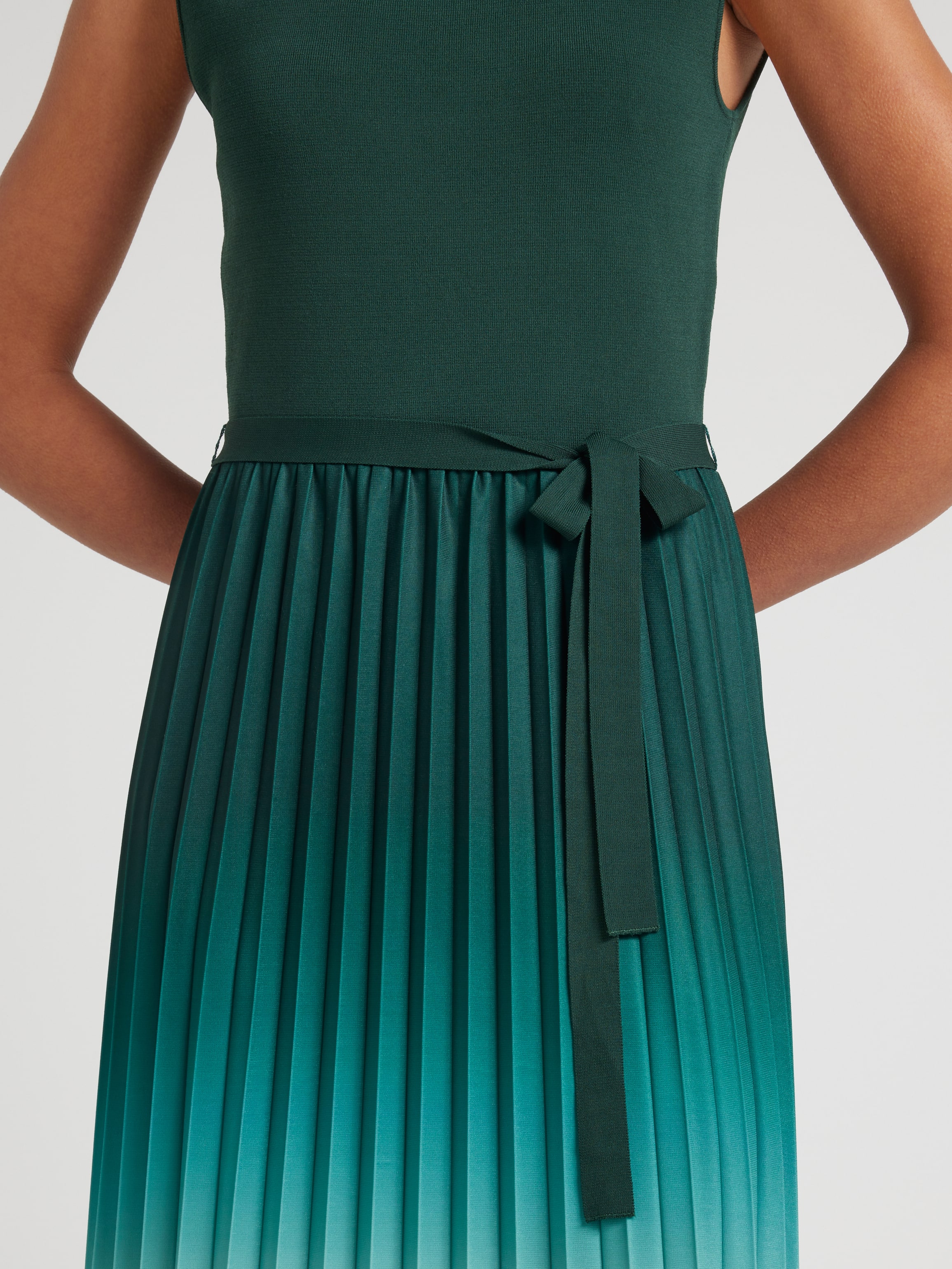 Olivia Ombre Knit Woven Dress
