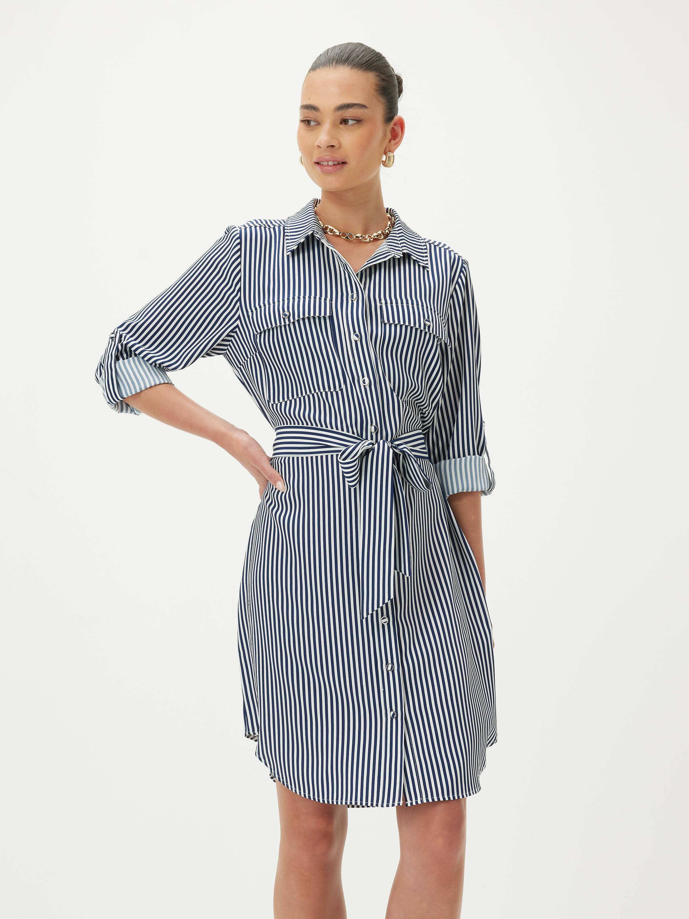 Mary Stripe Dress