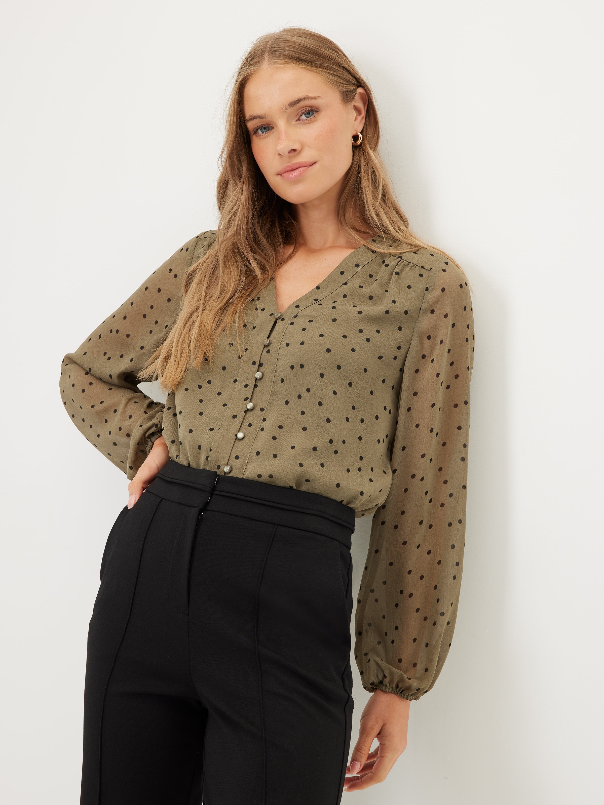 Jo V Neck Blouse