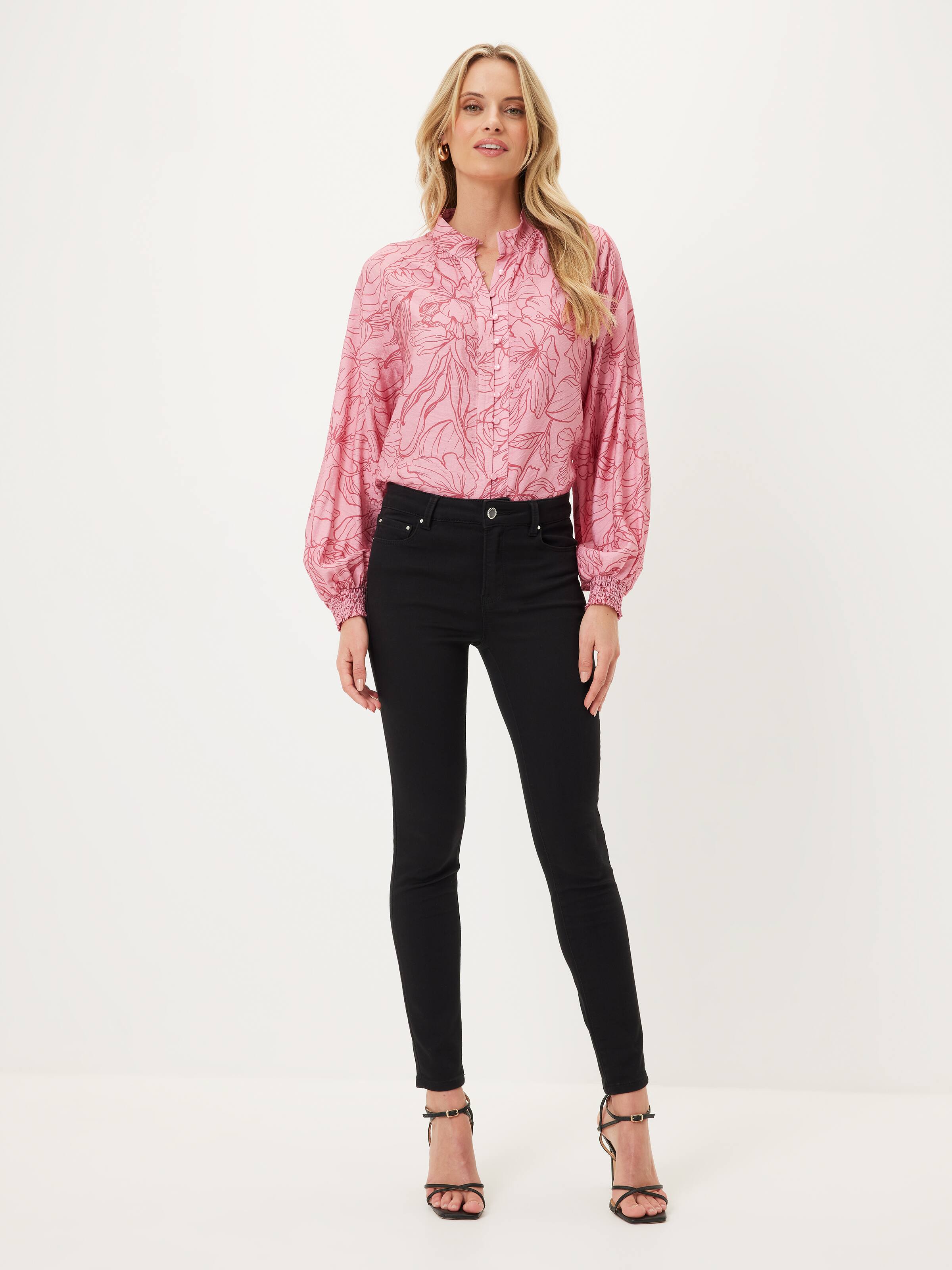 Sim Shirred Cuff Blouse