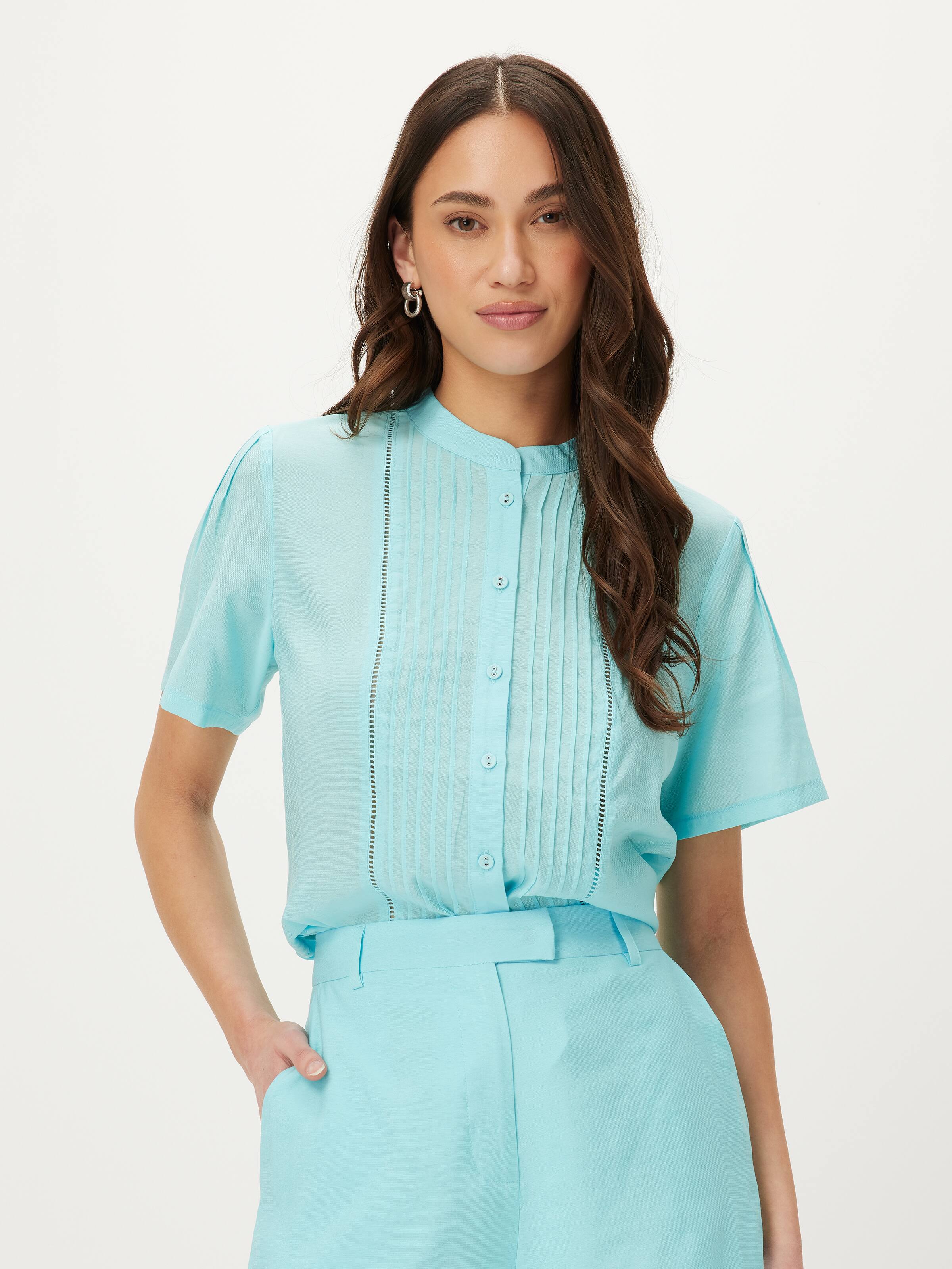 Daphne Pintuck Short Sleeve Top