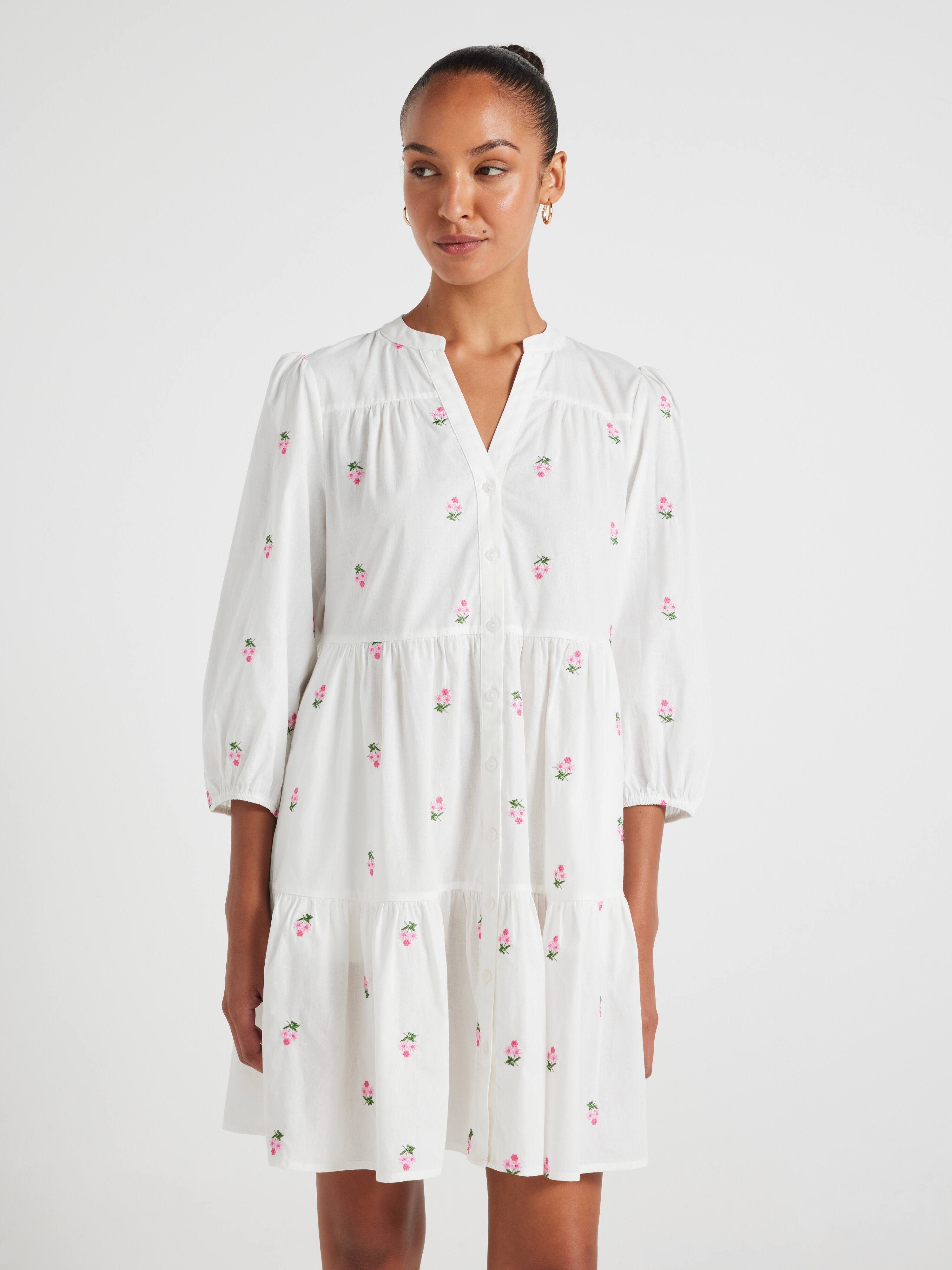 Ellie Tiered Shirt Dress