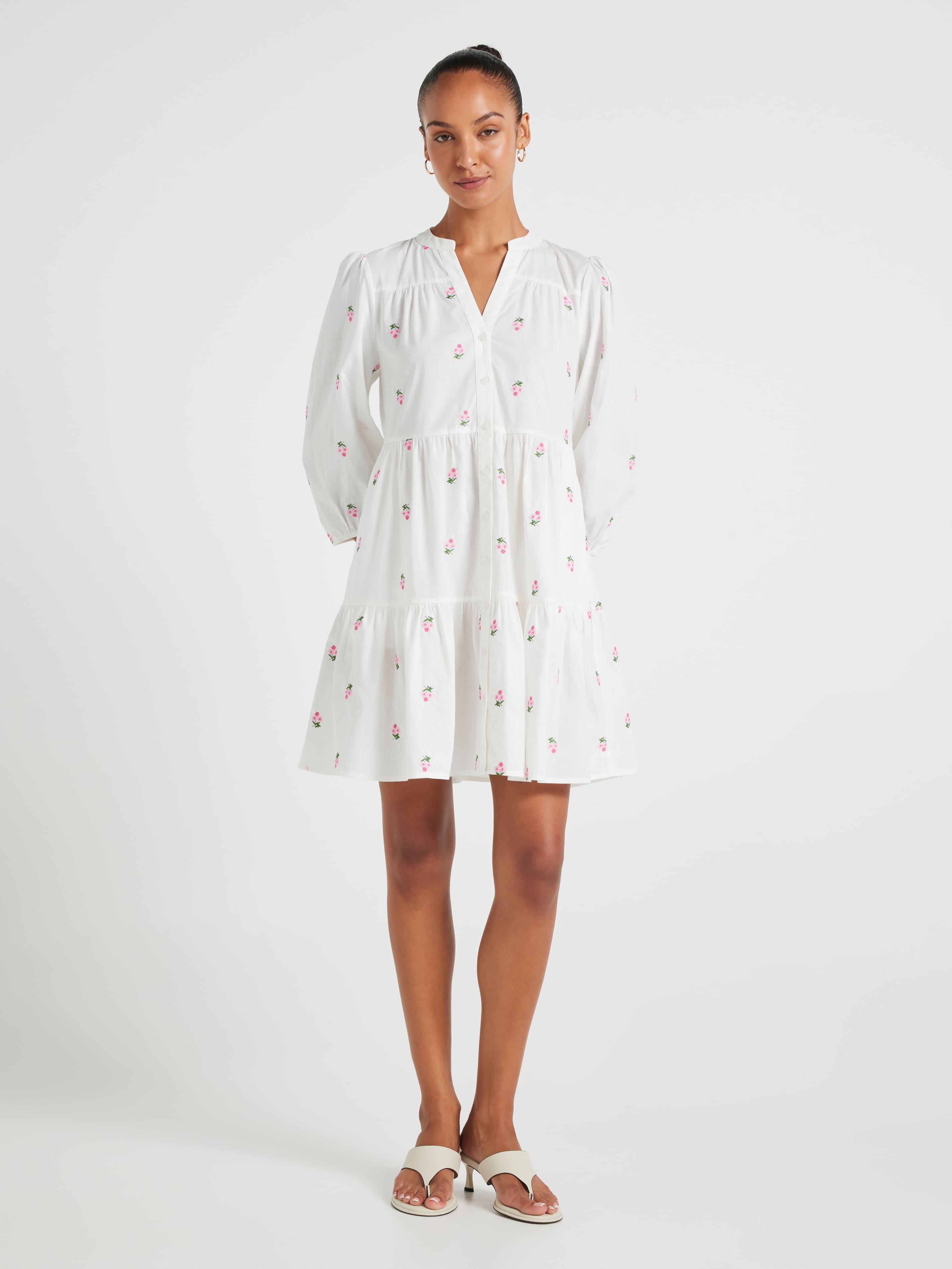Ellie Tiered Shirt Dress