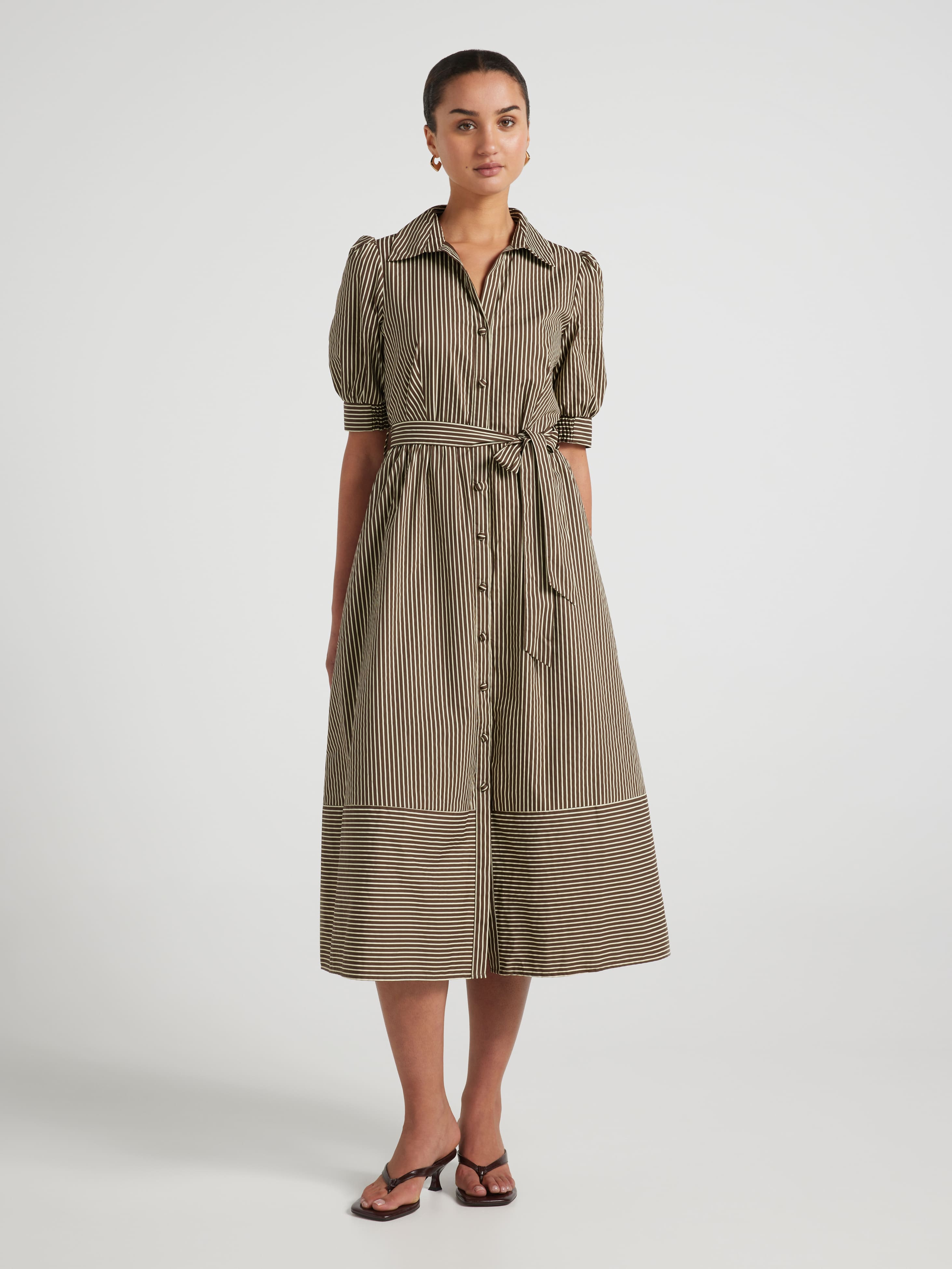 Briana Midi Shirt Dress