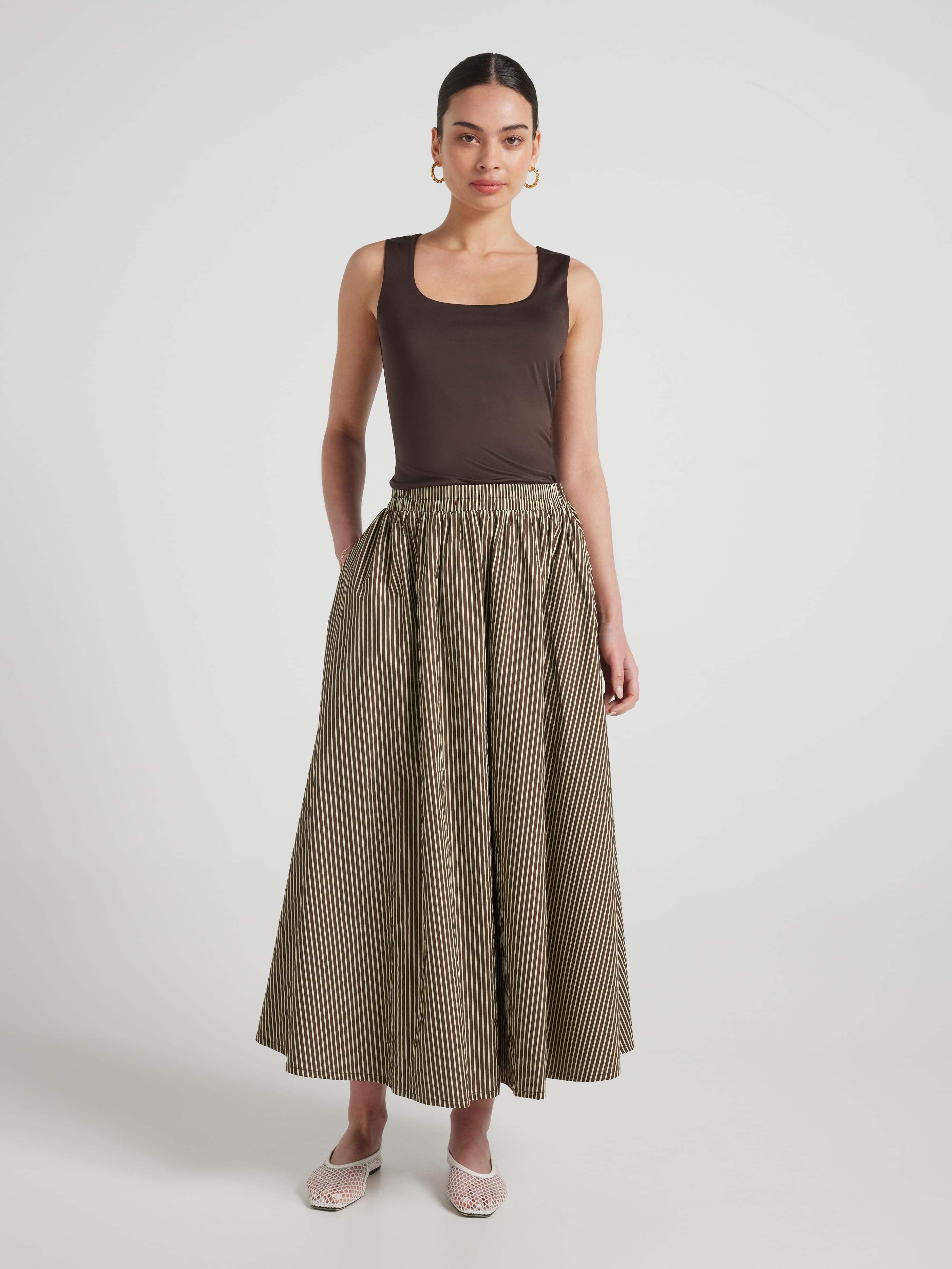 Mia Maxi Poplin Skirt