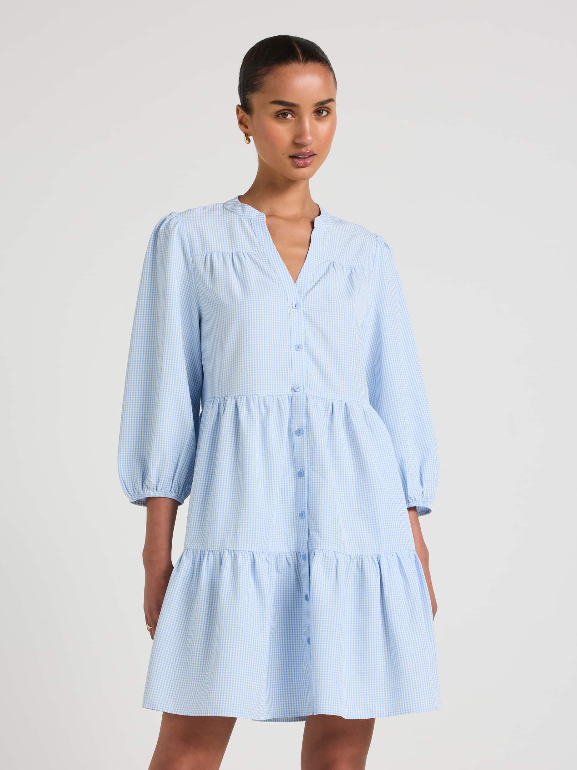 Ellie Tiered Shirt Dress