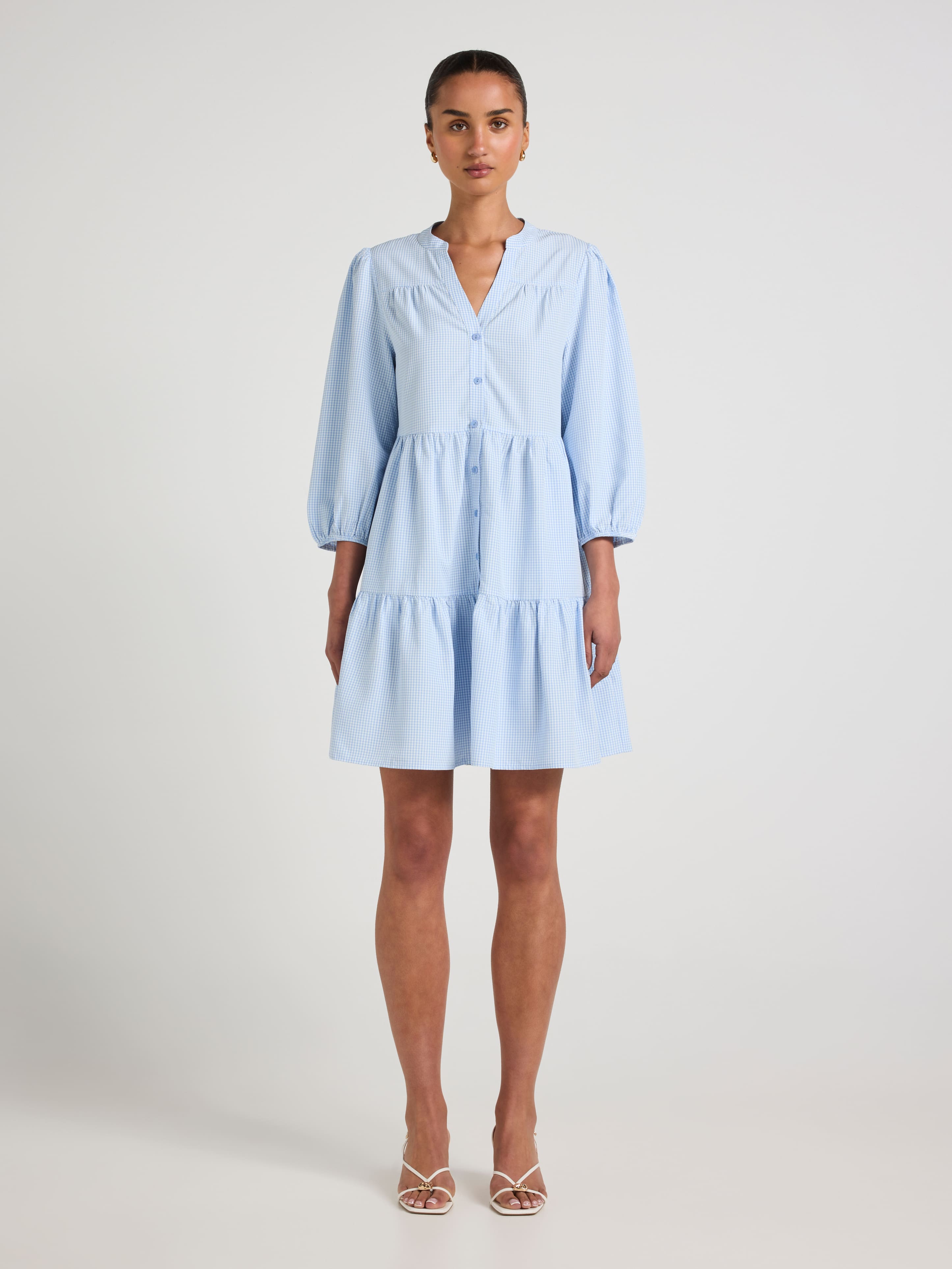 Ellie Tiered Shirt Dress