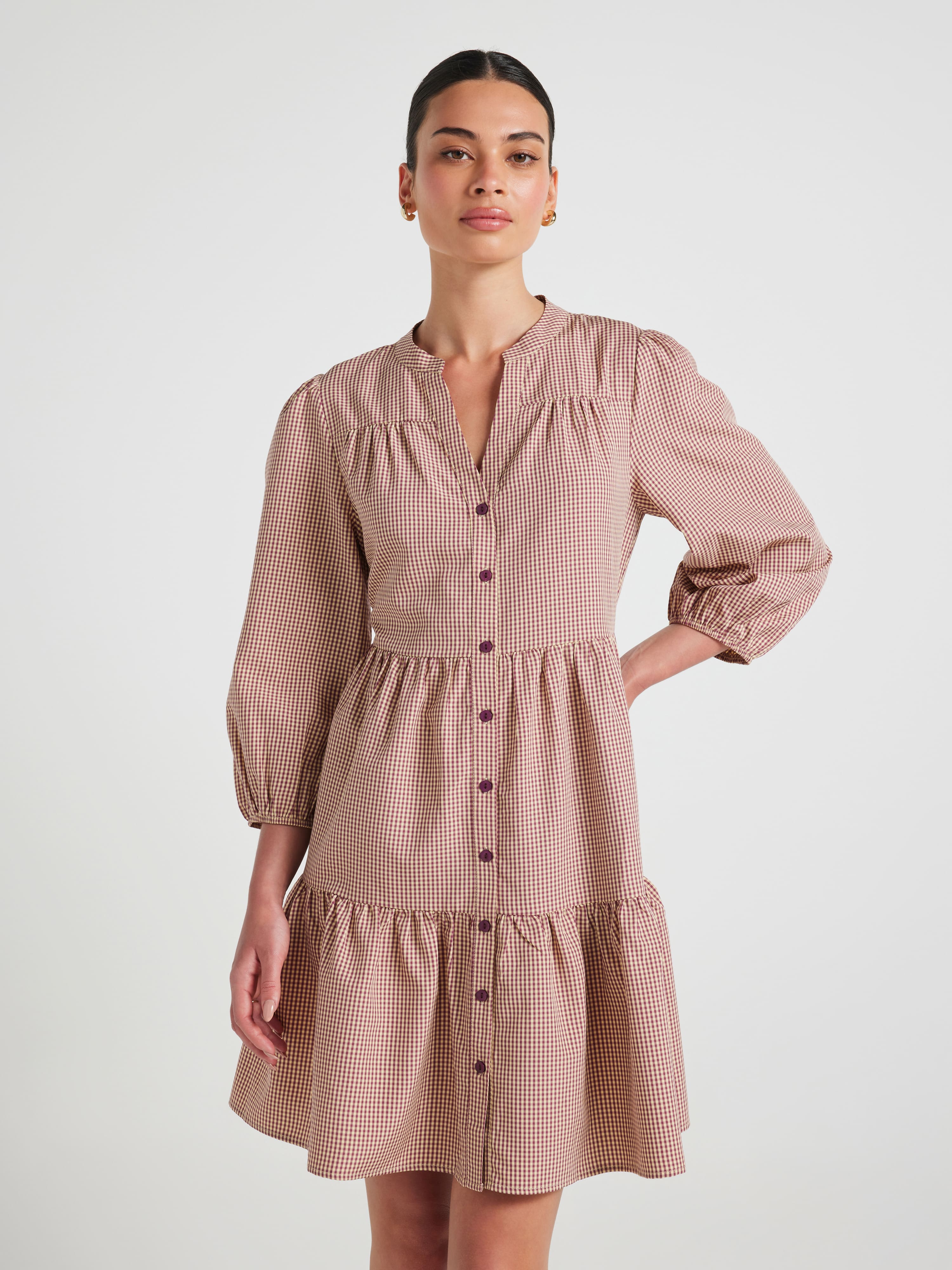 Ellie Tiered Shirt Dress