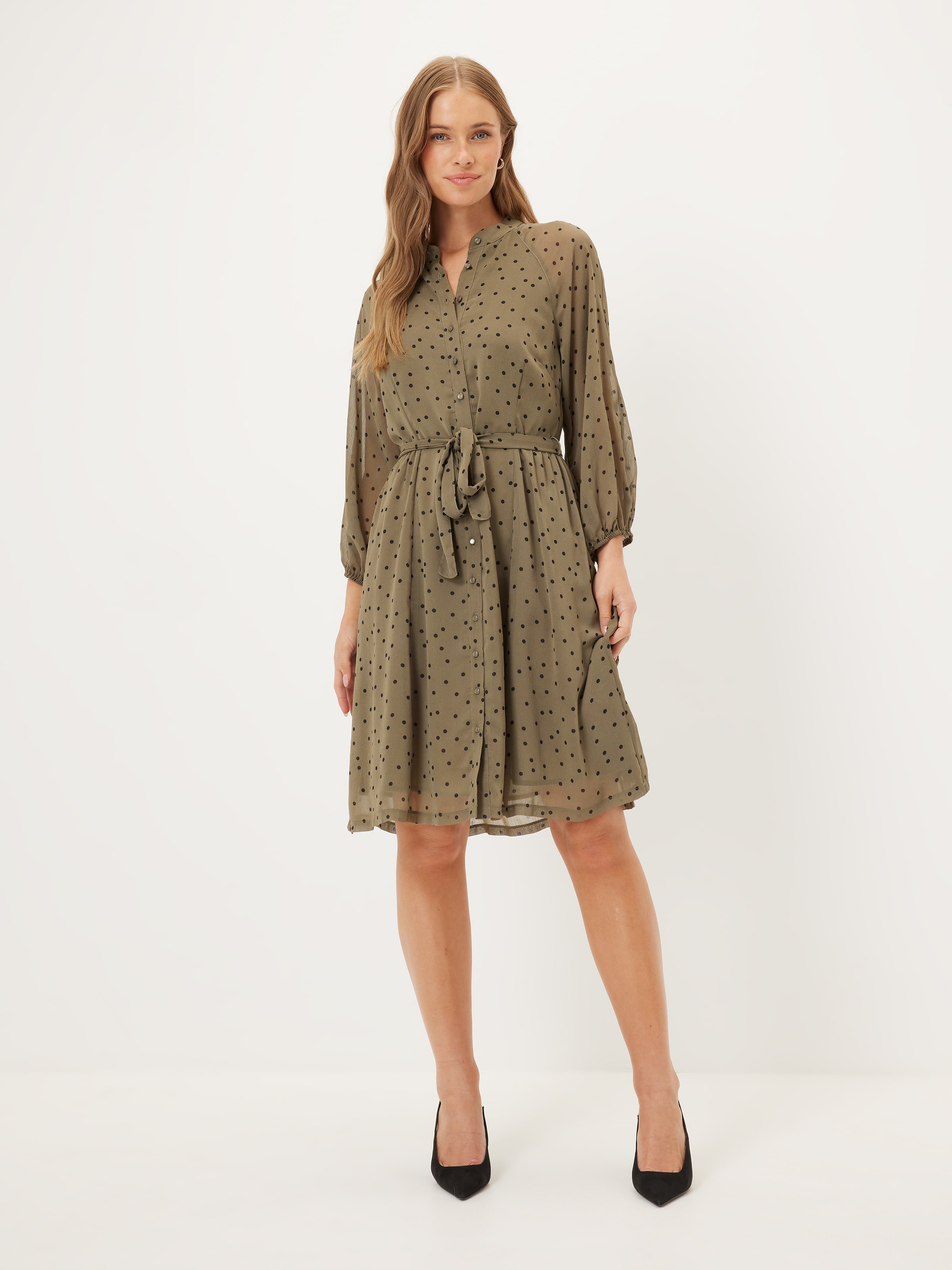 Jo Textured Shirt Dress