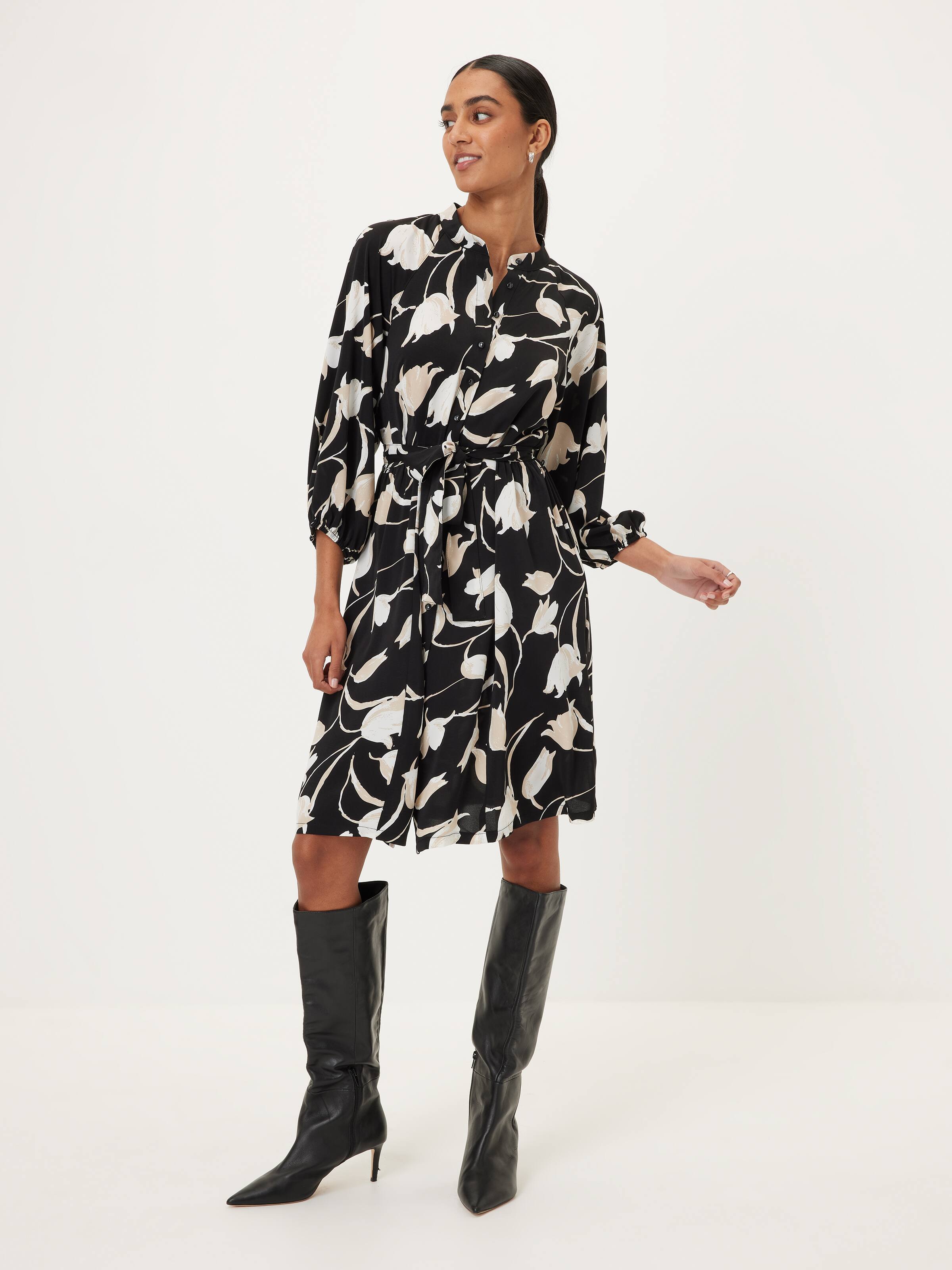 Jo Textured Shirt Dress