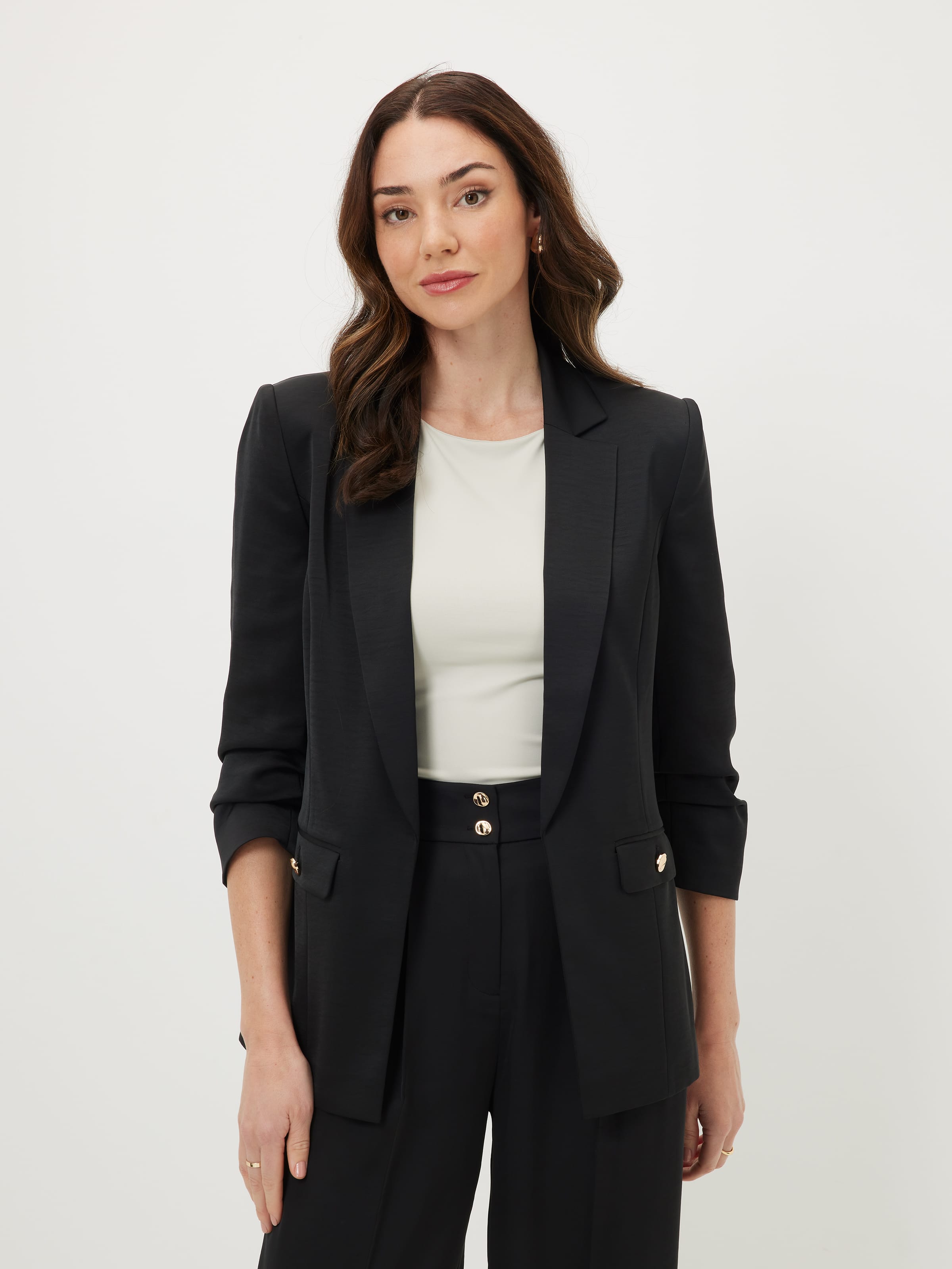 Ladies dressy black jackets best sale