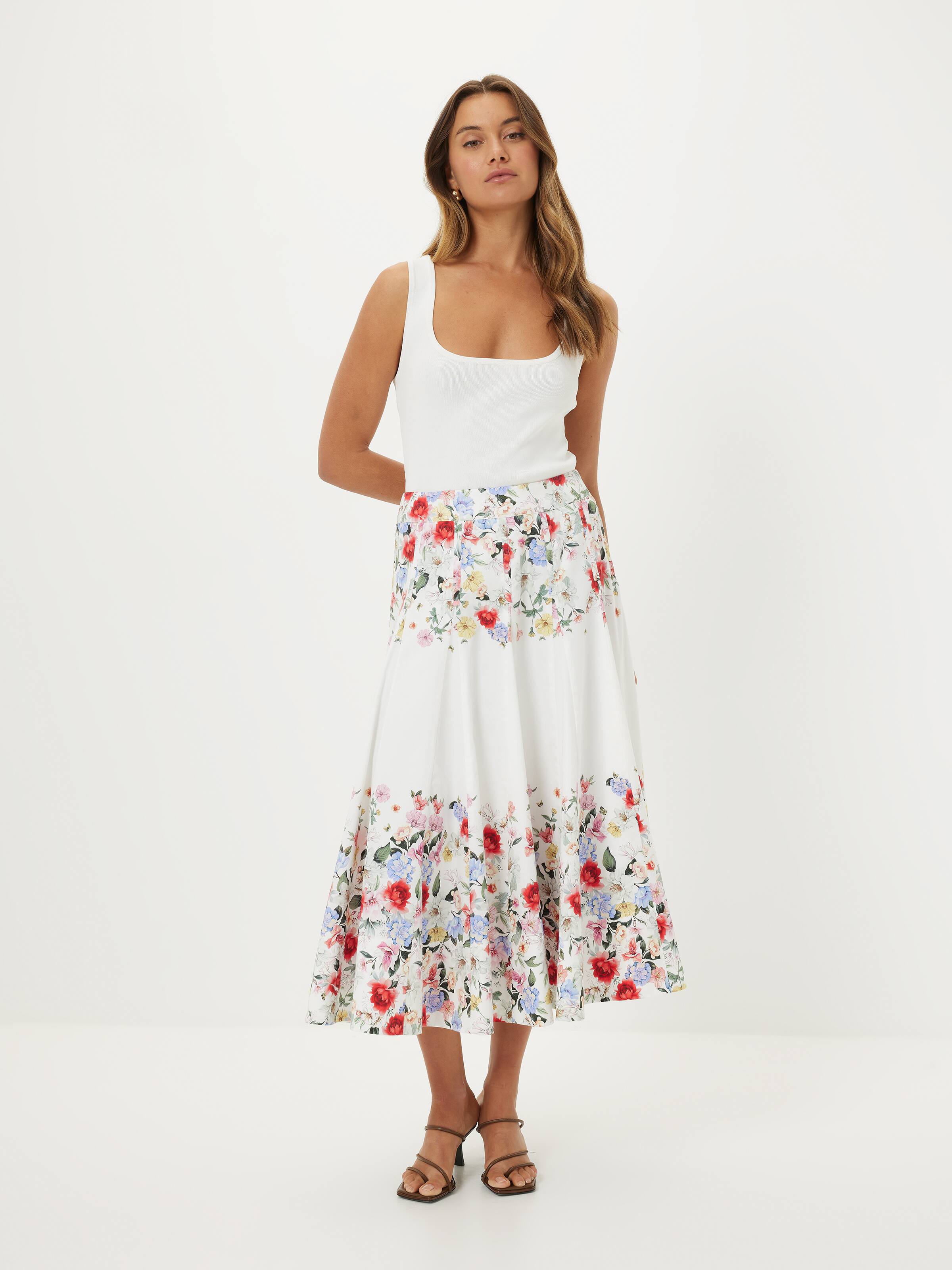 On Point Poplin Skirt