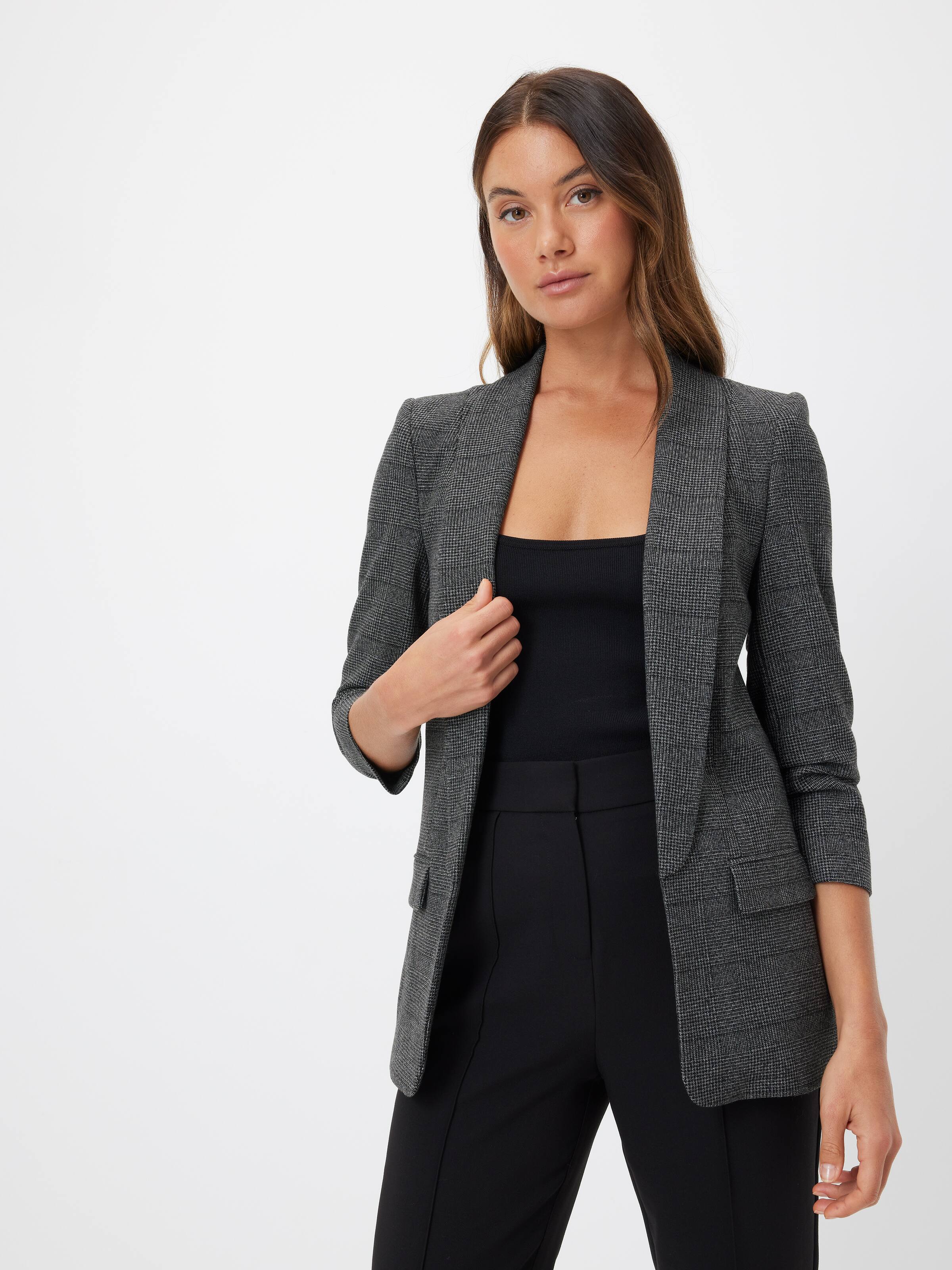 Mi Amour Check Blazer