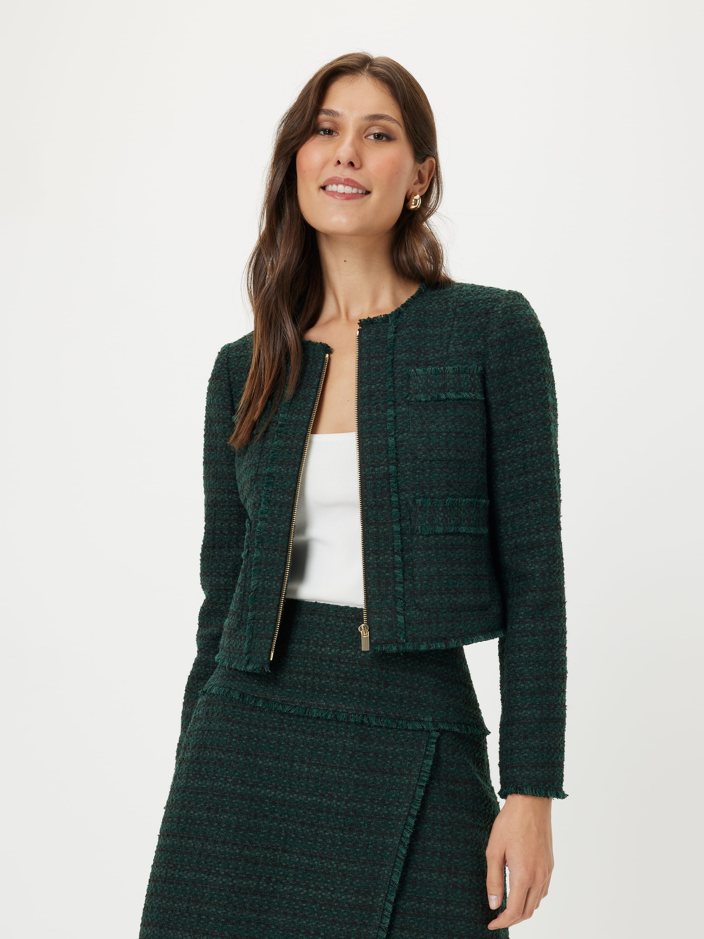 Green With Envy Boucle Jacket