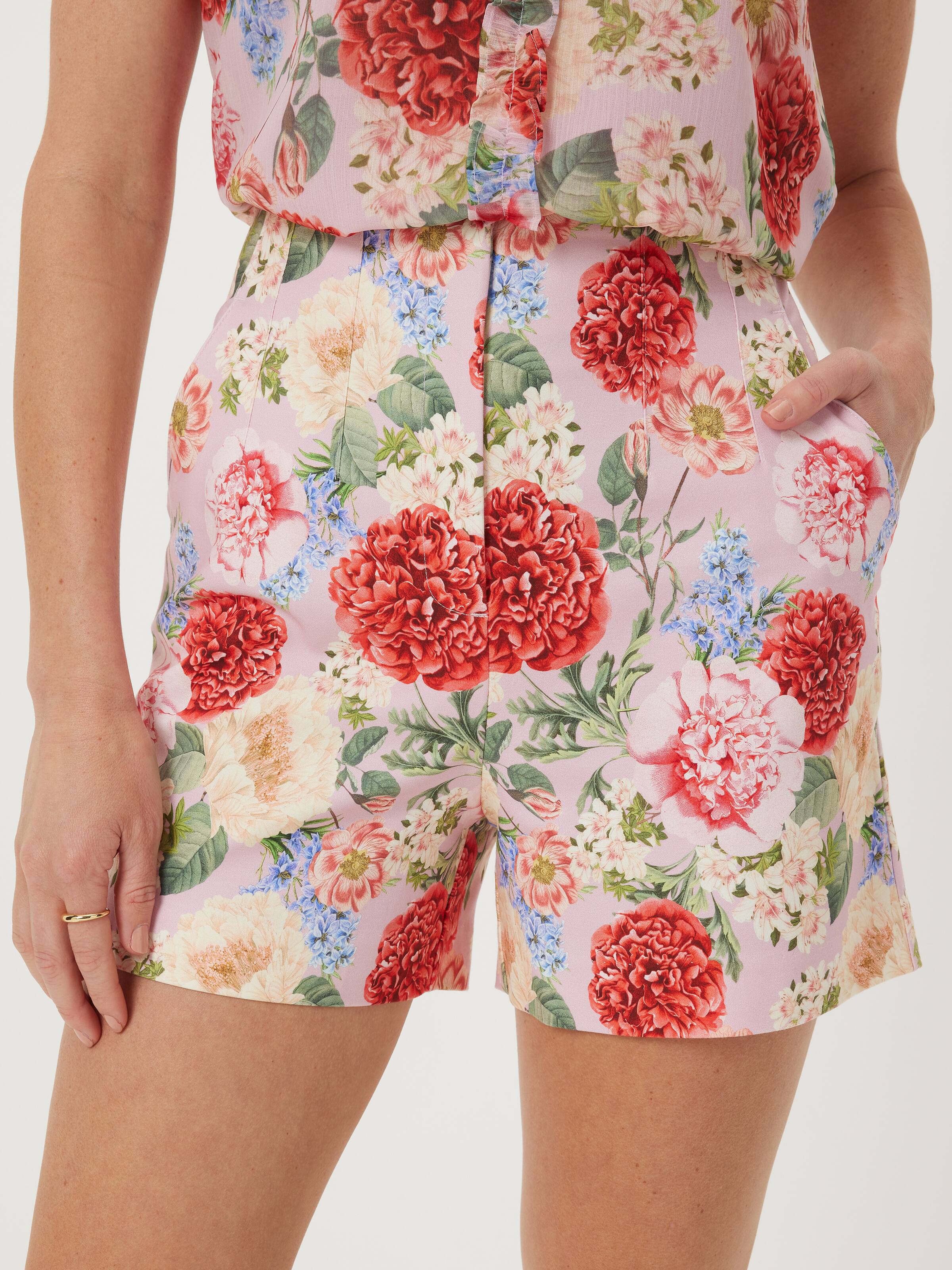 Chloe Printed Sateen Short