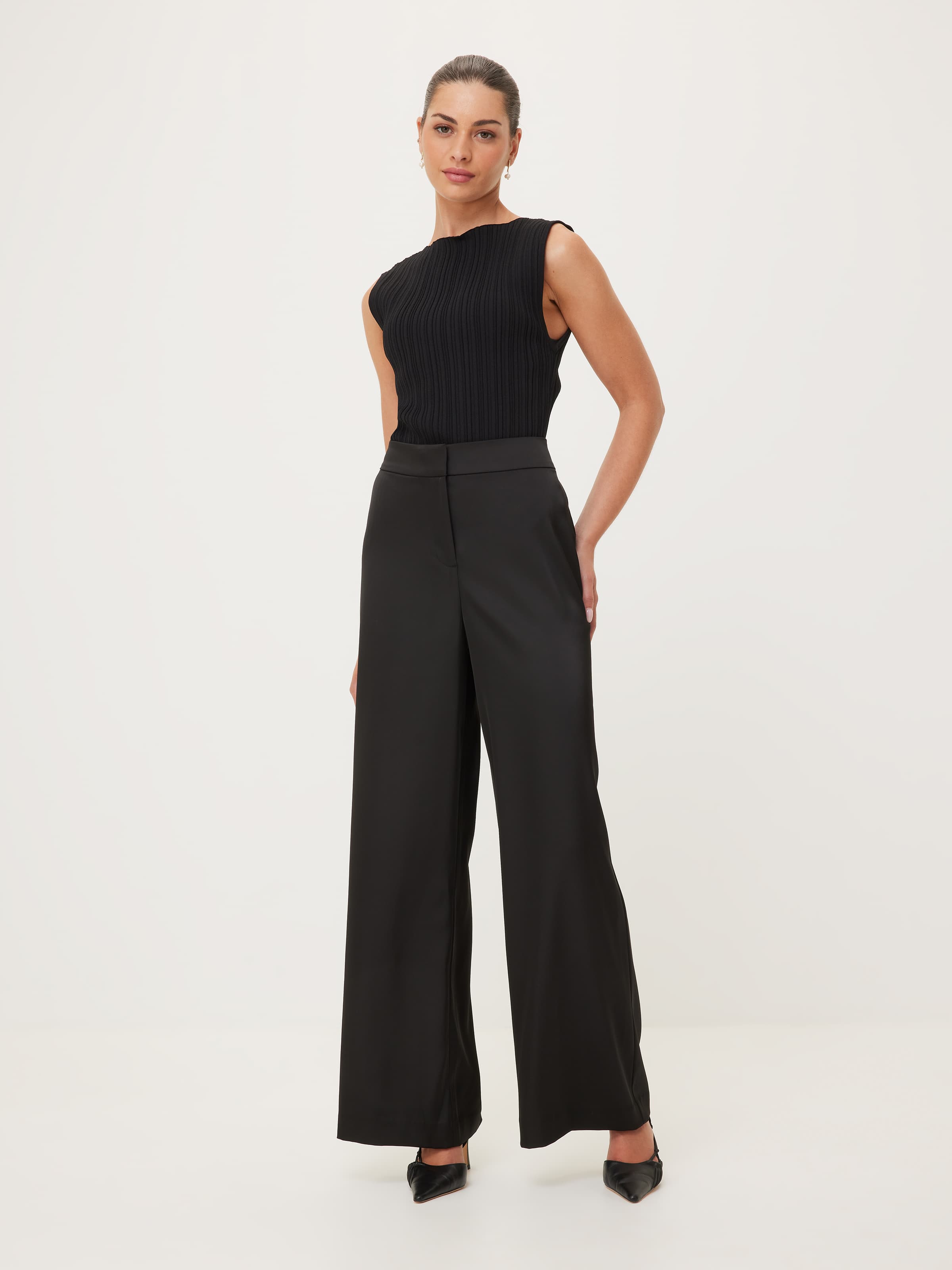 Petites Love Traingle Satin Pants