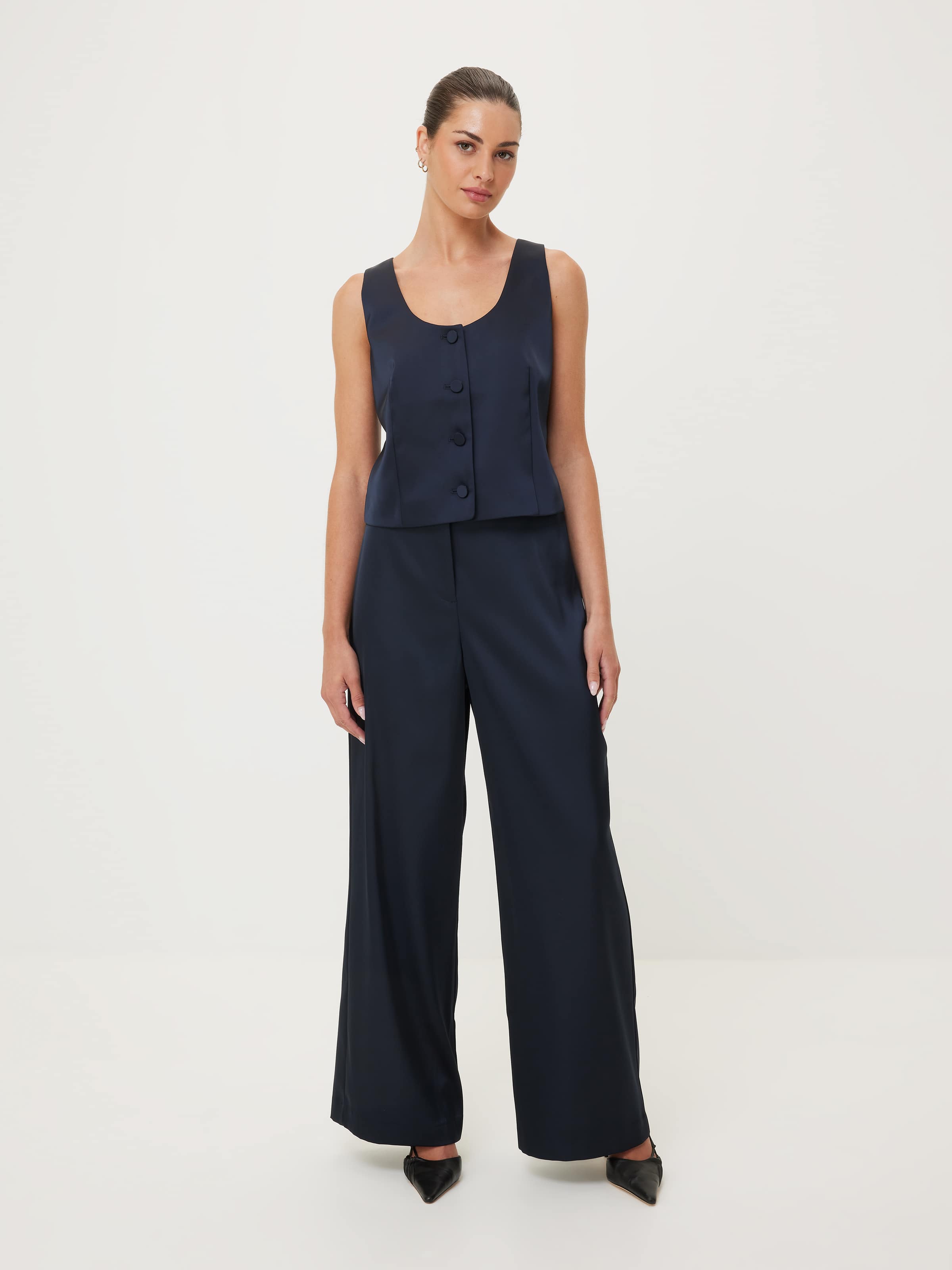 Petites Love Traingle Satin Pants