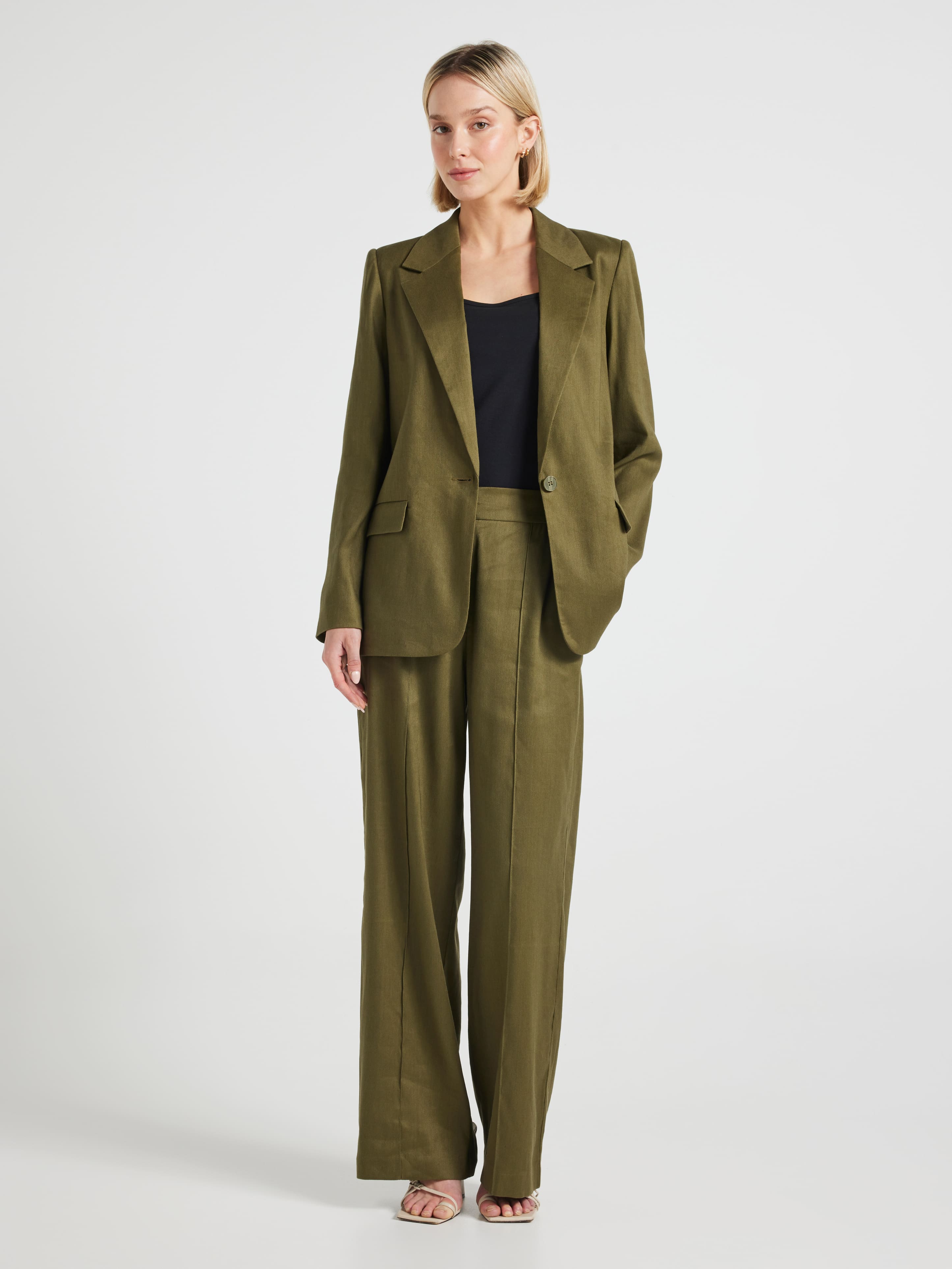 Made For Me Linen Blend Blazer