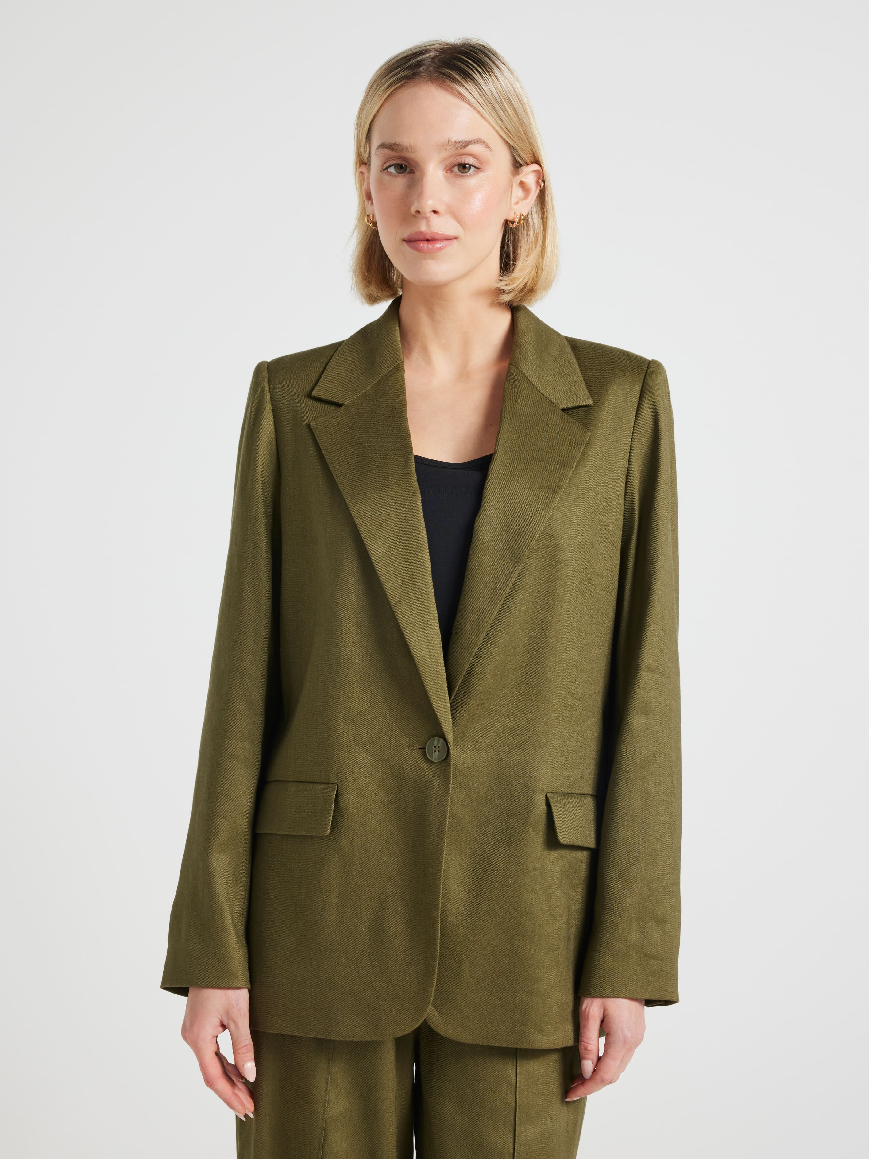 Made For Me Linen Blend Blazer