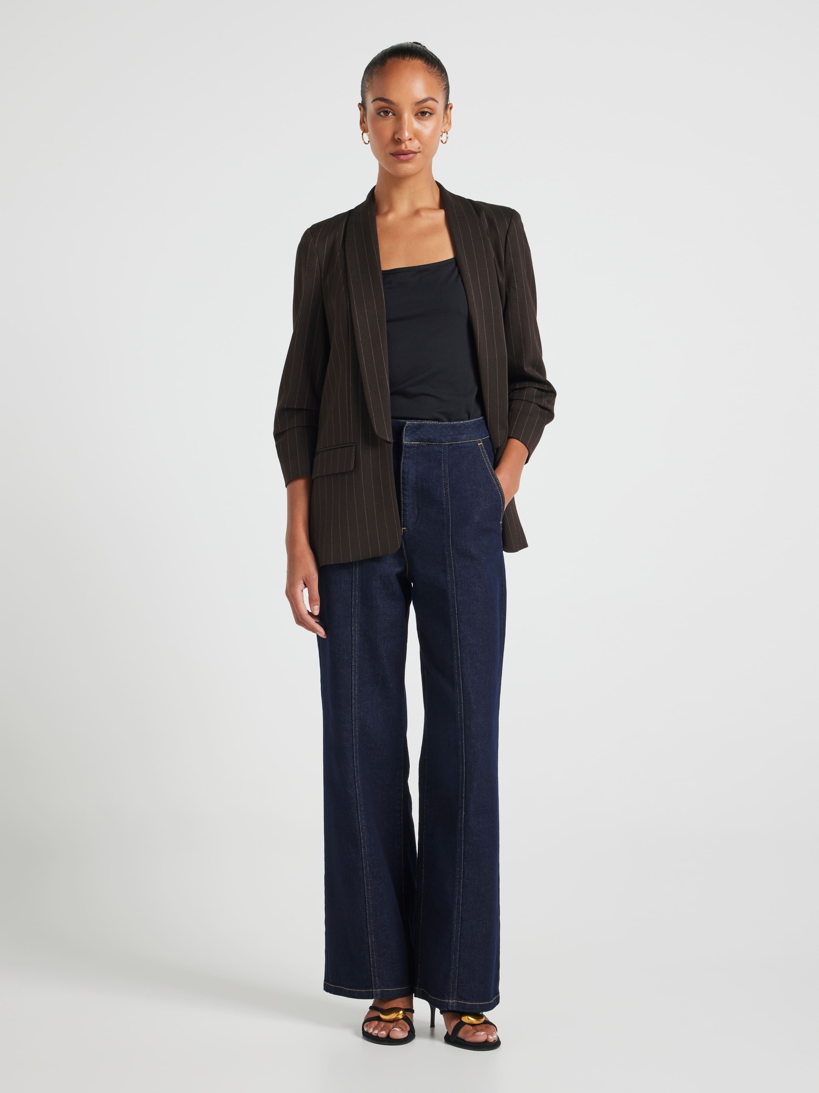 Mi Amour Pinstripe Blazer
