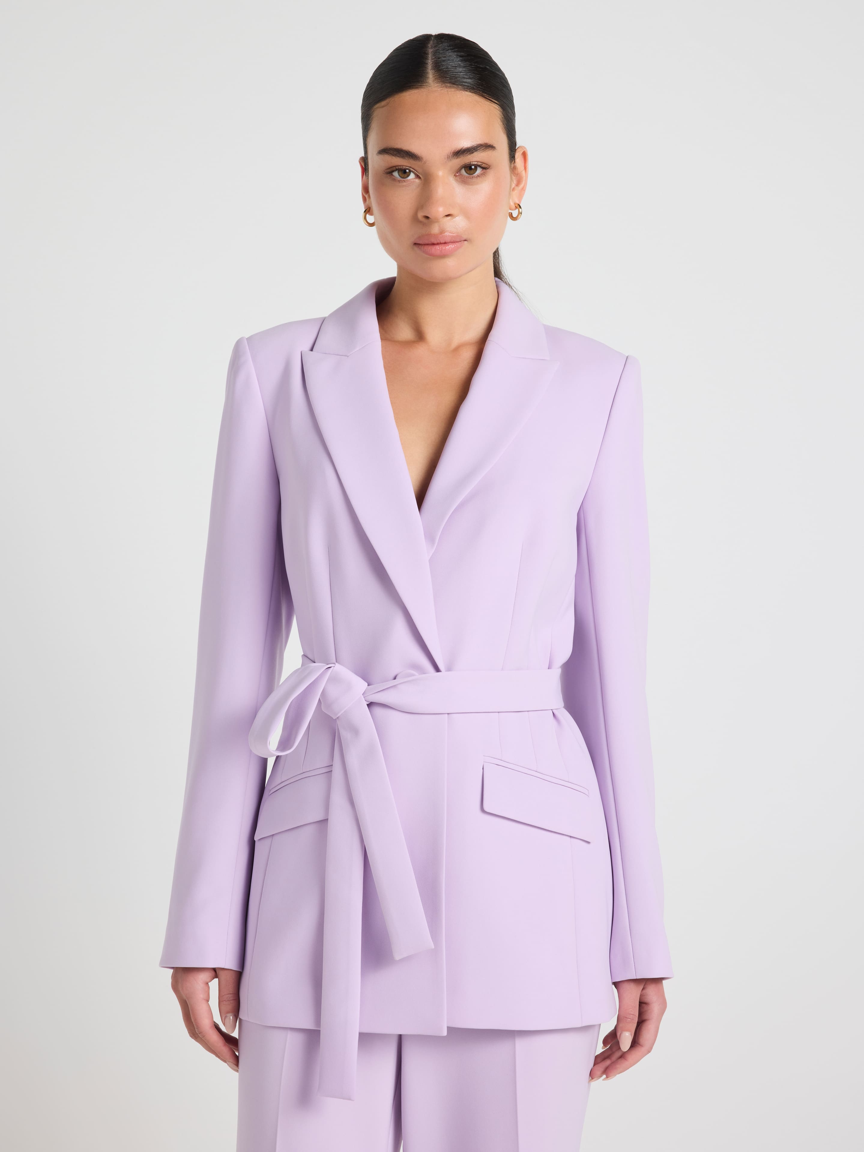 Lets Get Loud Belted Blazer