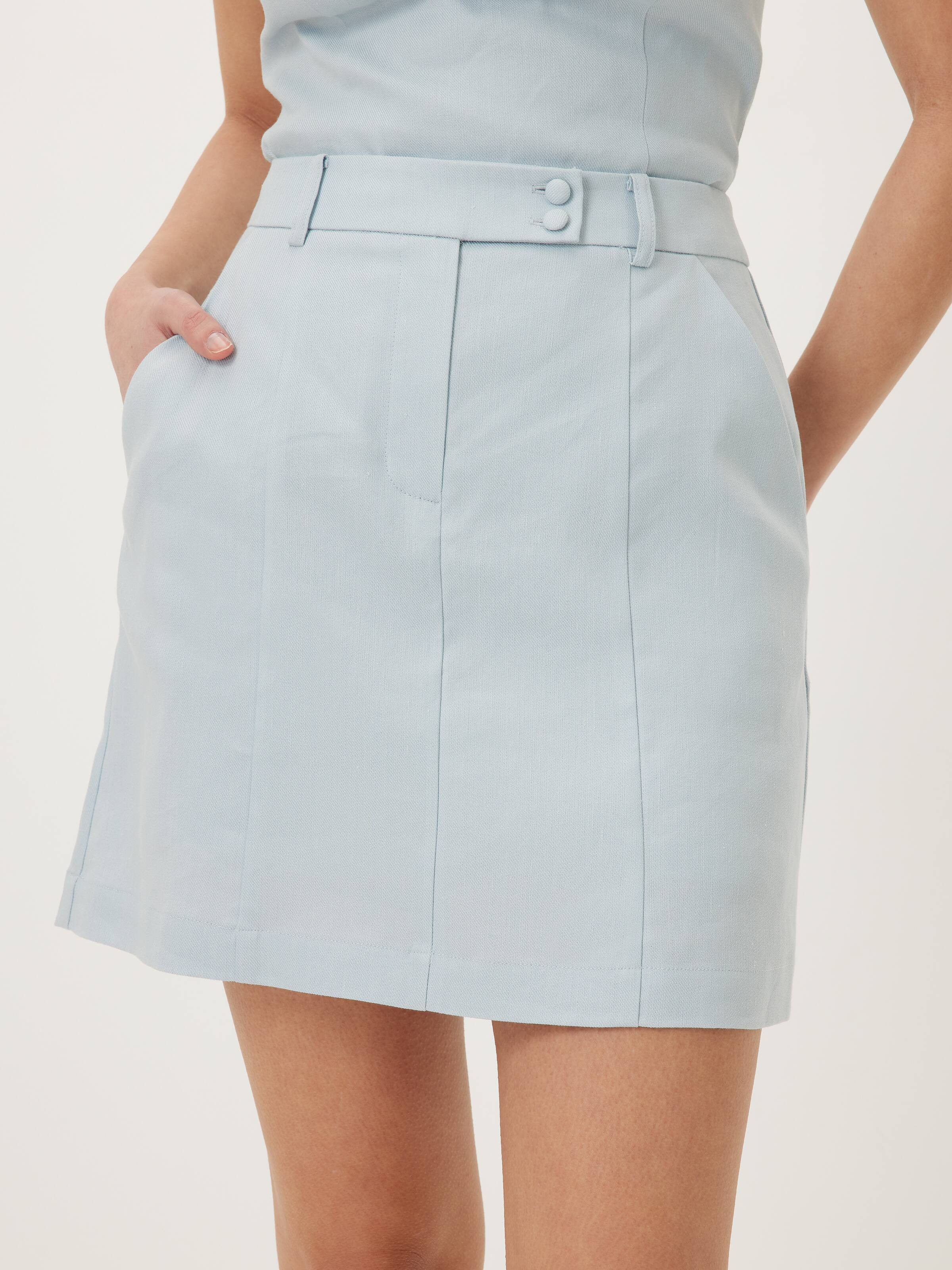 Blue Moon Linen Blend Skort