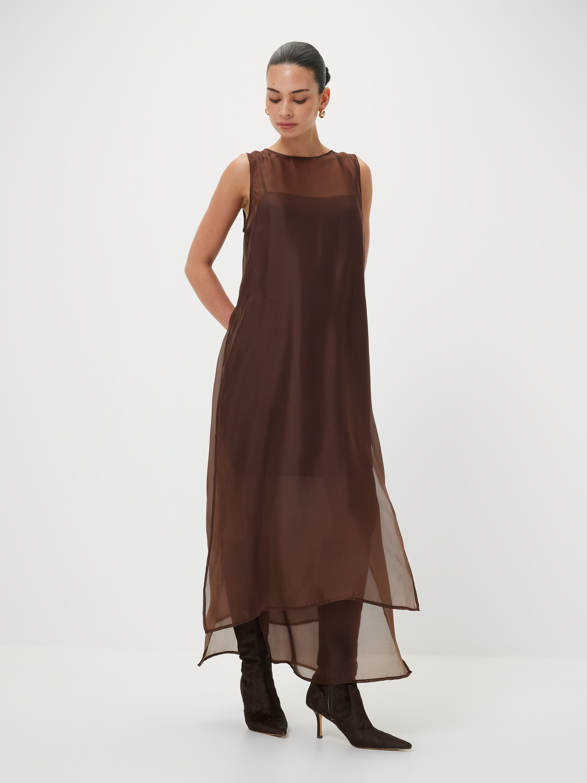 Louise Organza Pencil Skirt